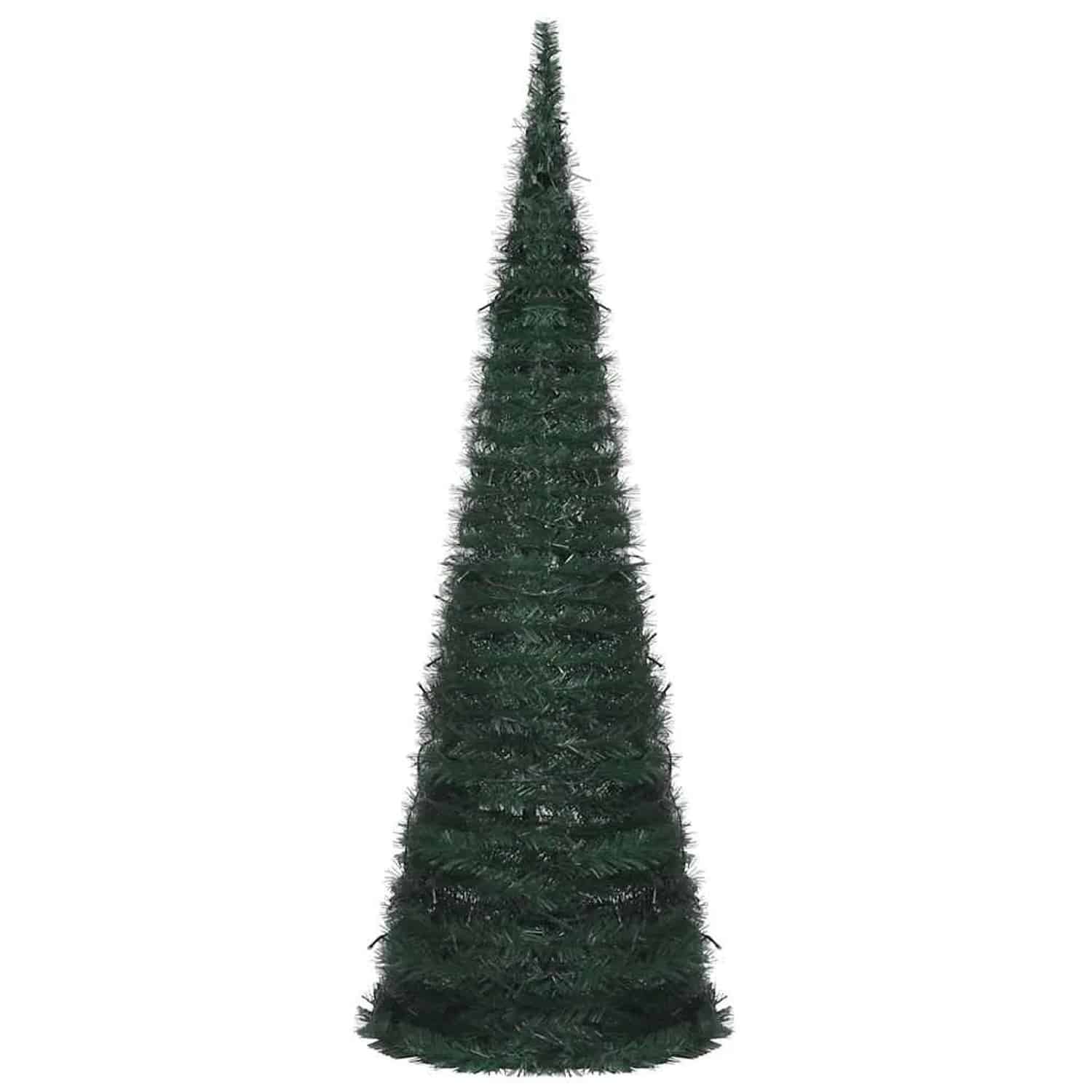vidaXL Künstlicher Pop-Up-Weihnachtsbaum mit Beleuchtung Grün 180 cm 321524