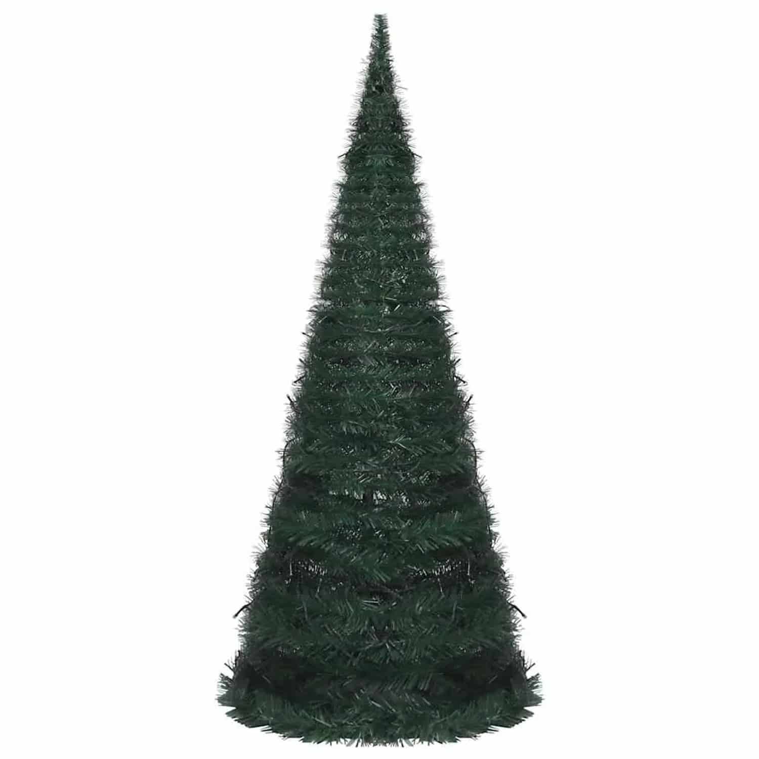 vidaXL Künstlicher Pop-Up-Weihnachtsbaum mit Beleuchtung Grün 210 cm 321525