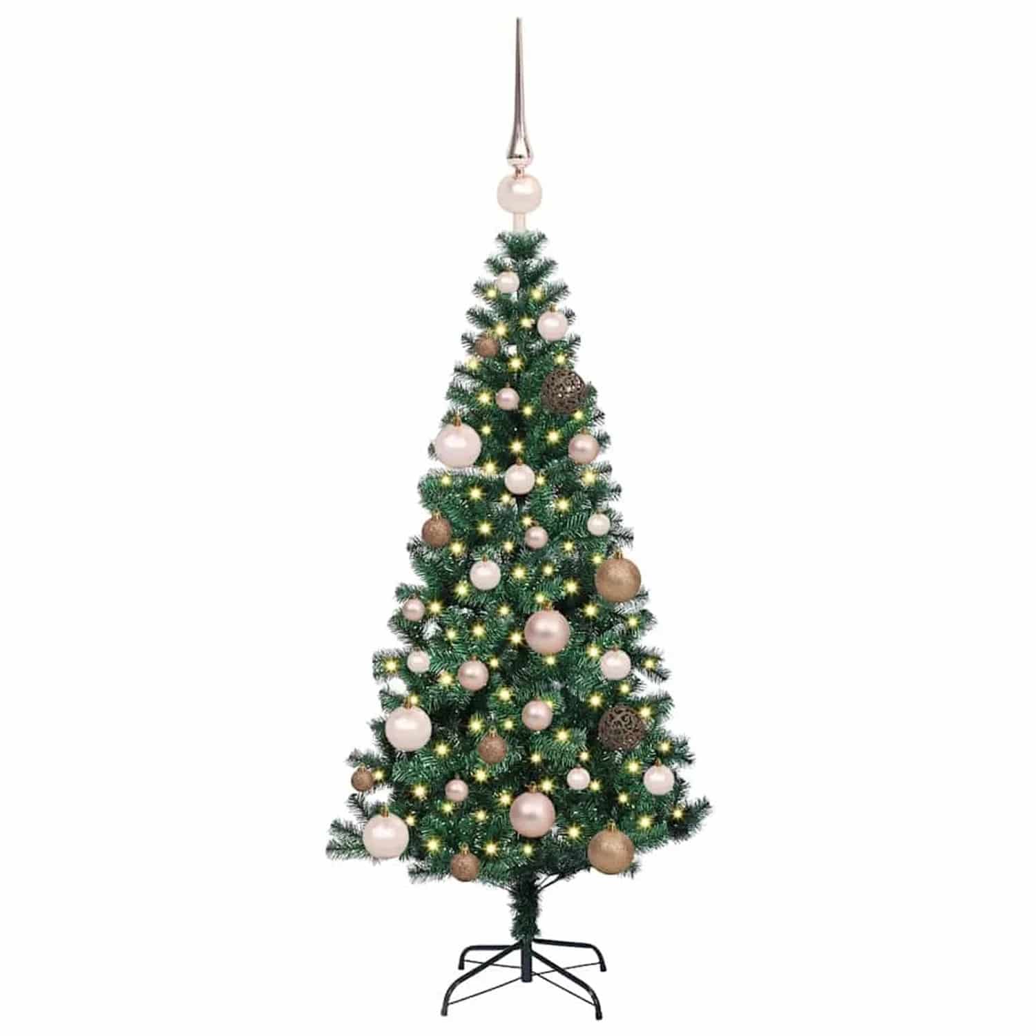 vidaXL Künstlicher Vorbeleuchteter Weihnachtsbaum Grün 120 cm 3396734