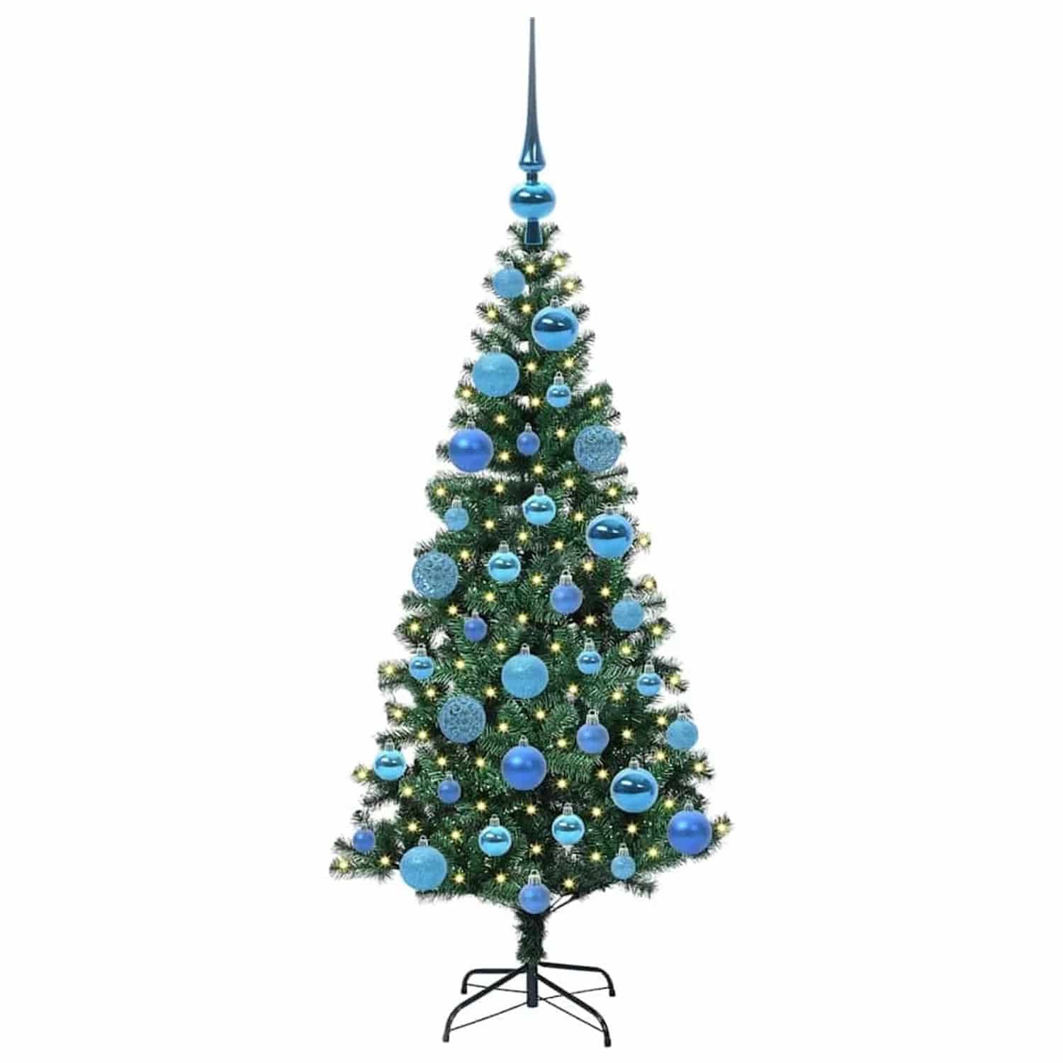 vidaXL Künstlicher Vorbeleuchteter Weihnachtsbaum Grün 120 cm 3396743