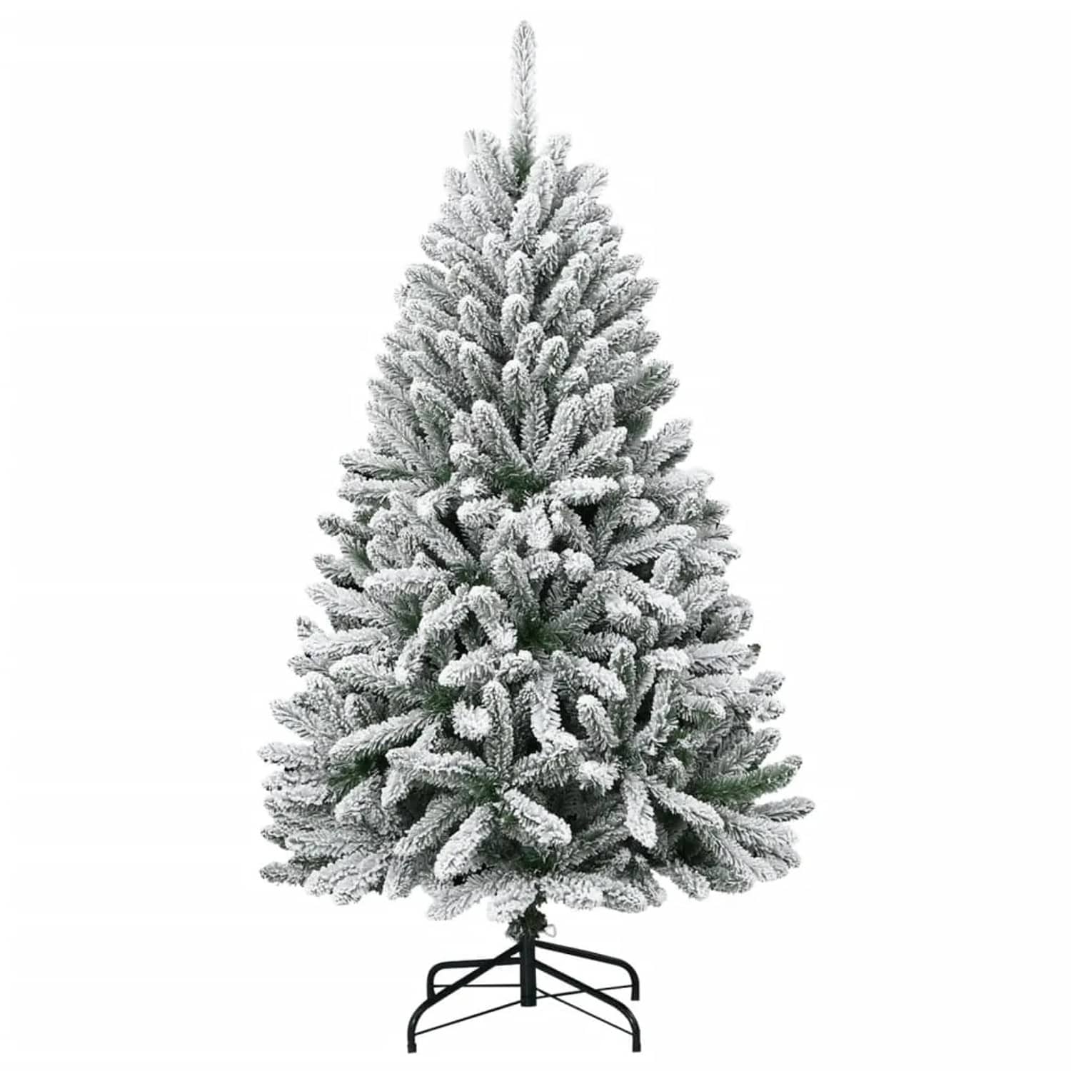 vidaXL Künstlicher Weihnachtsbaum Klappbar Beschneit 150 cm 357792