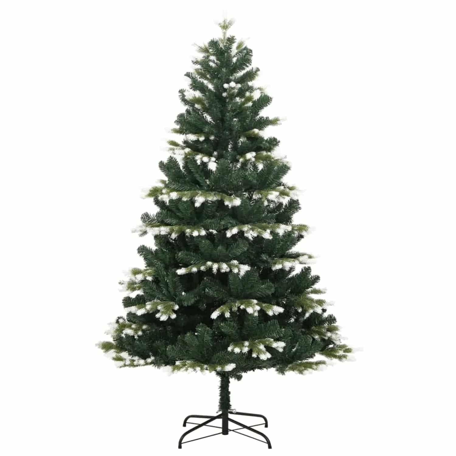 vidaXL Künstlicher Weihnachtsbaum Klappbar Beschneit 180 cm Modell 2
