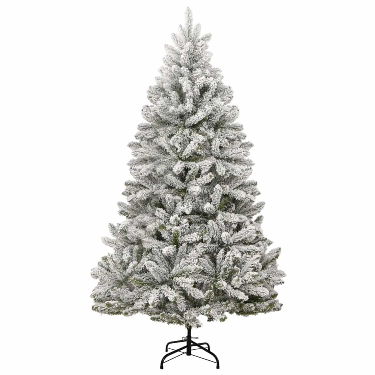 vidaXL Künstlicher Weihnachtsbaum Klappbar Beschneit 210 cm 357794