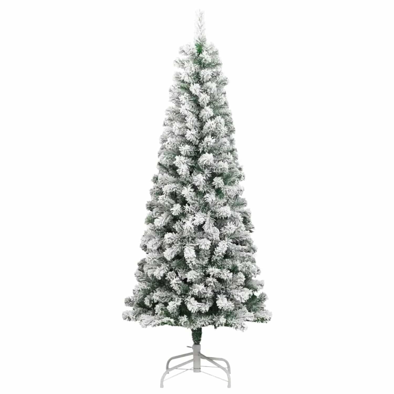 vidaXL Künstlicher Weihnachtsbaum Klappbar Beschneit 210 cm Modell 4