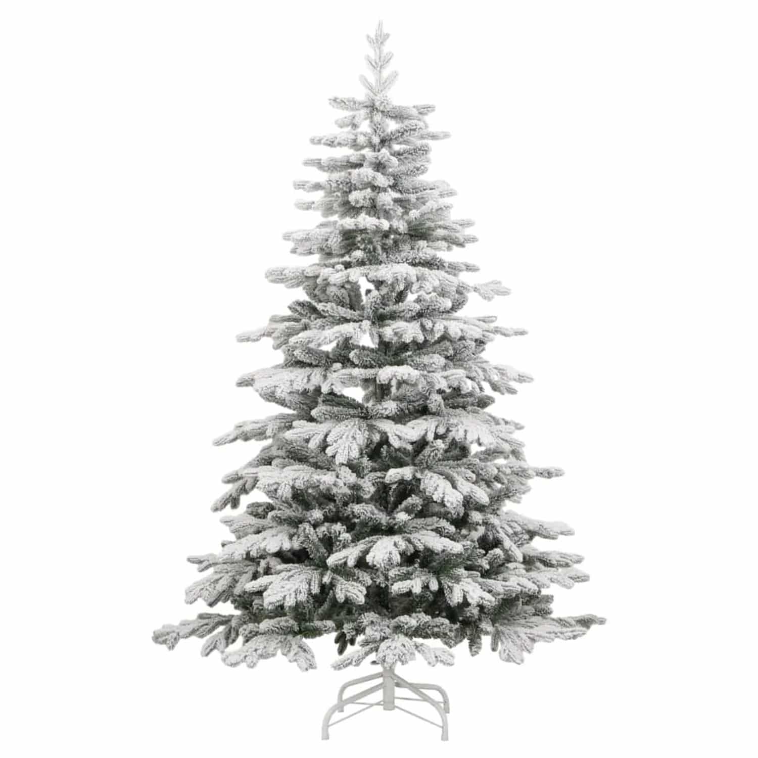 vidaXL Künstlicher Weihnachtsbaum Klappbar Beschneit 210 cm Modell 5