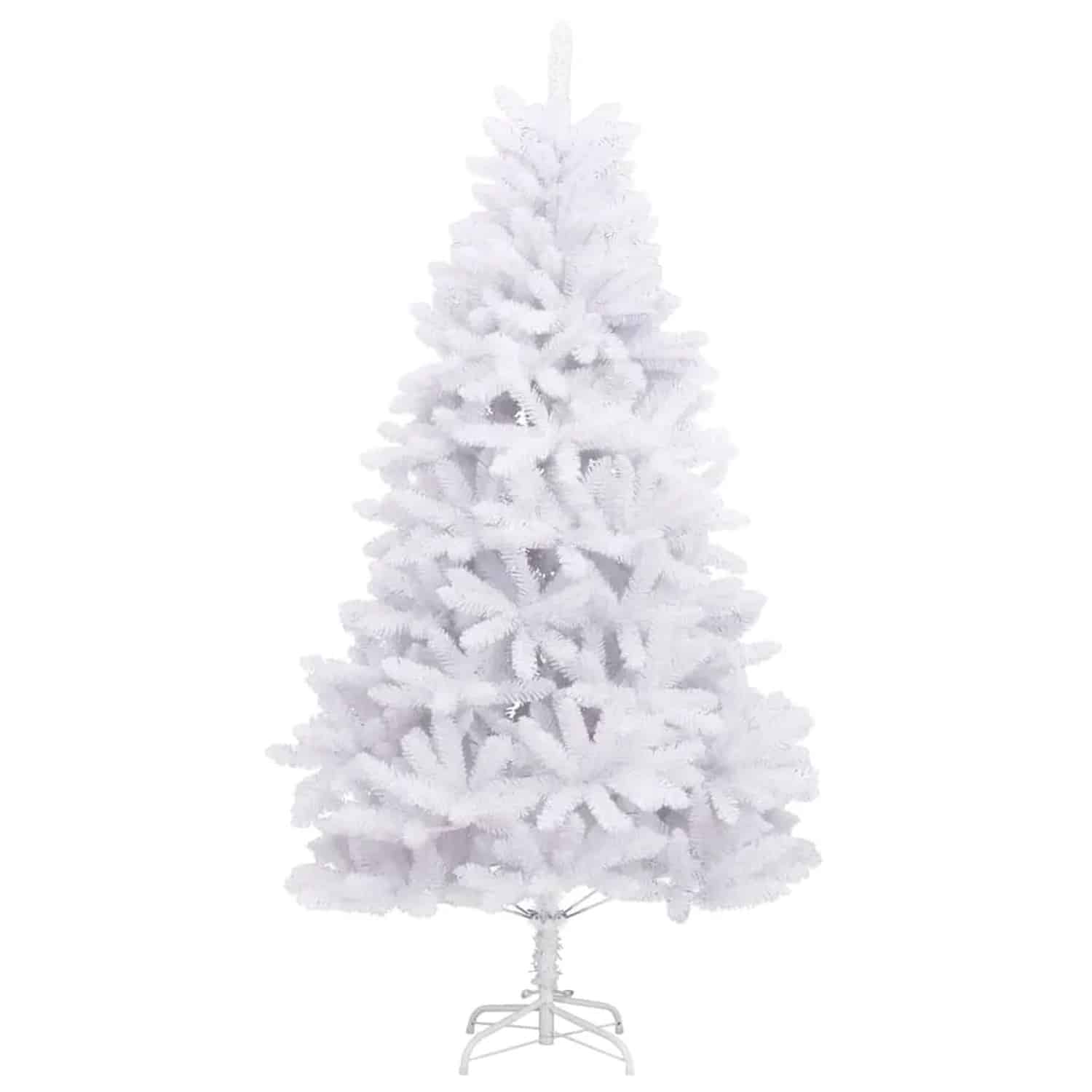 vidaXL Künstlicher Weihnachtsbaum Klappbar mit Ständer Weiß 300 cm 357790