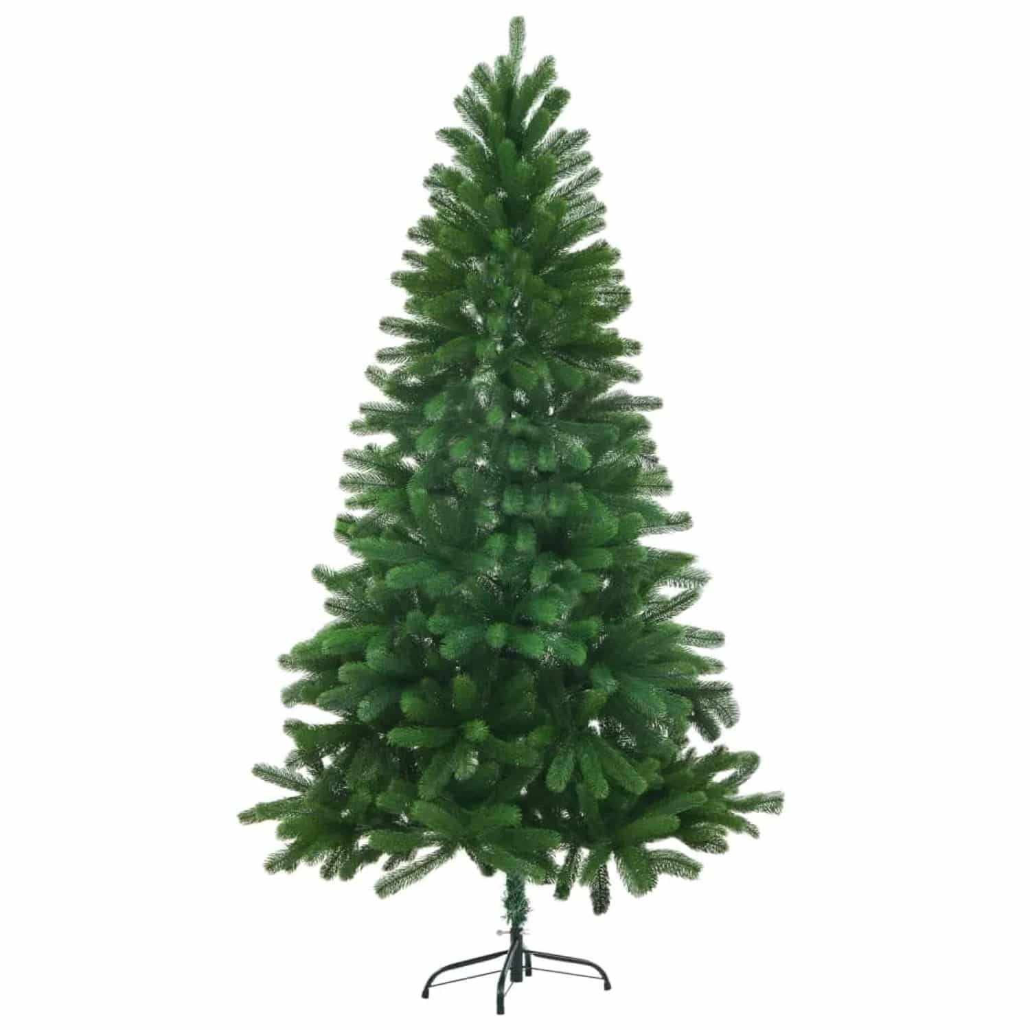 vidaXL Künstlicher Weihnachtsbaum Naturgetreue Nadeln 150 cm Grün