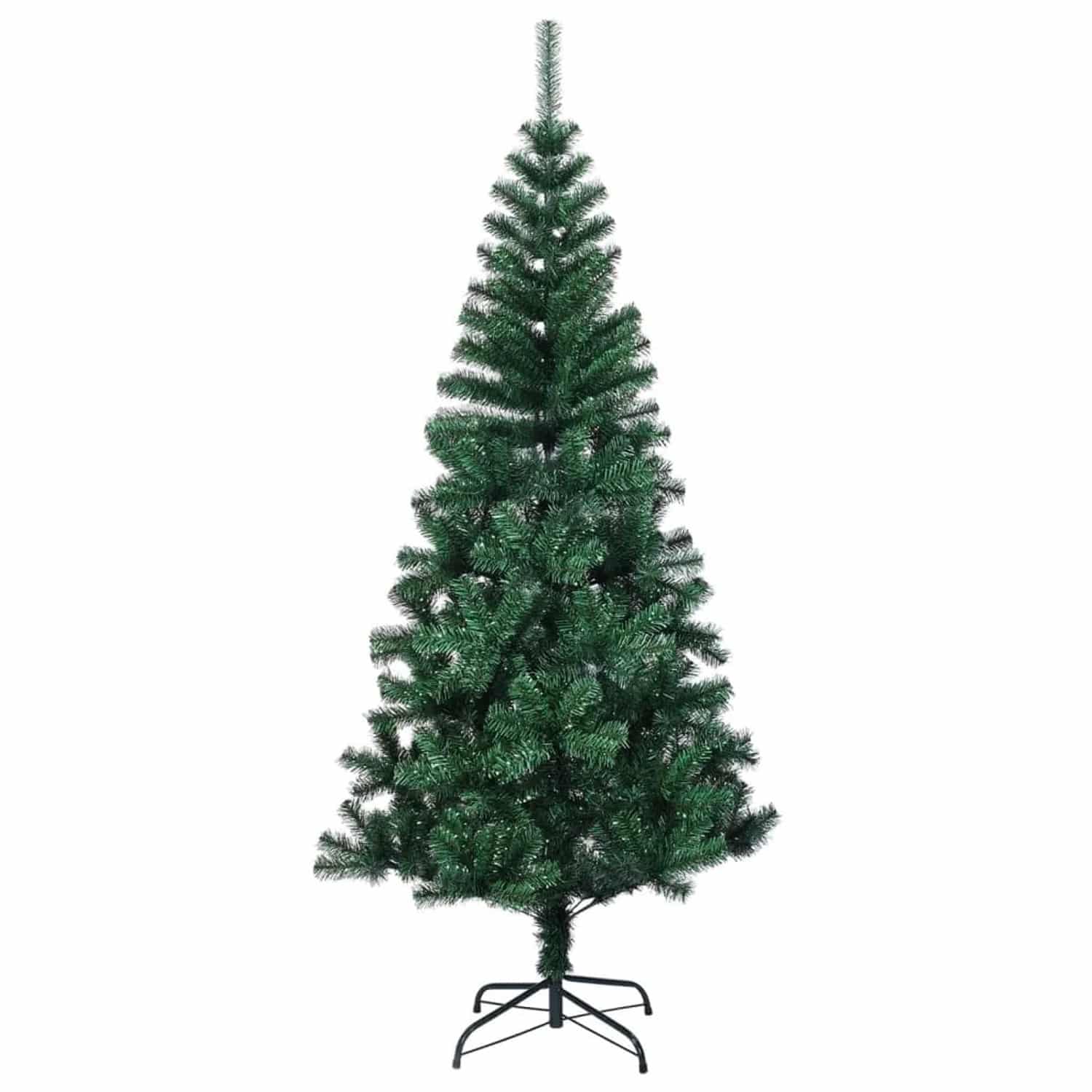 vidaXL Künstlicher Weihnachtsbaum Schillernde Spitzen Grün 120 cm PVC 344638