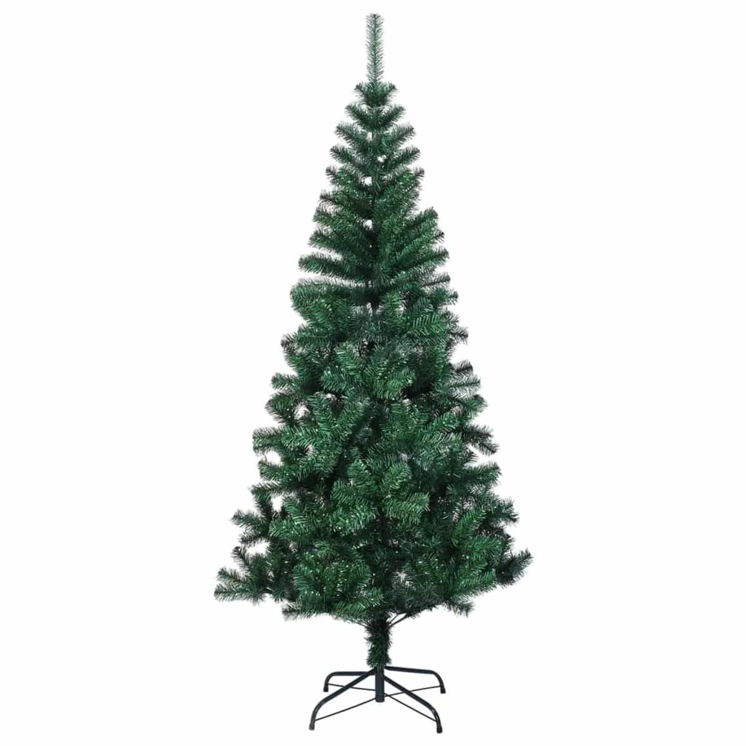vidaXL Künstlicher Weihnachtsbaum Schillernde Spitzen Grün 240 cm PVC