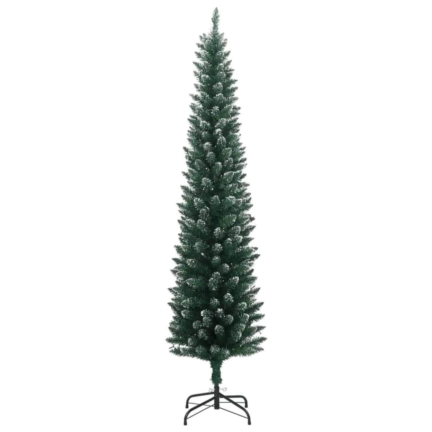 vidaXL Künstlicher Weihnachtsbaum Schlank 300 LEDs 210 cm 3315761