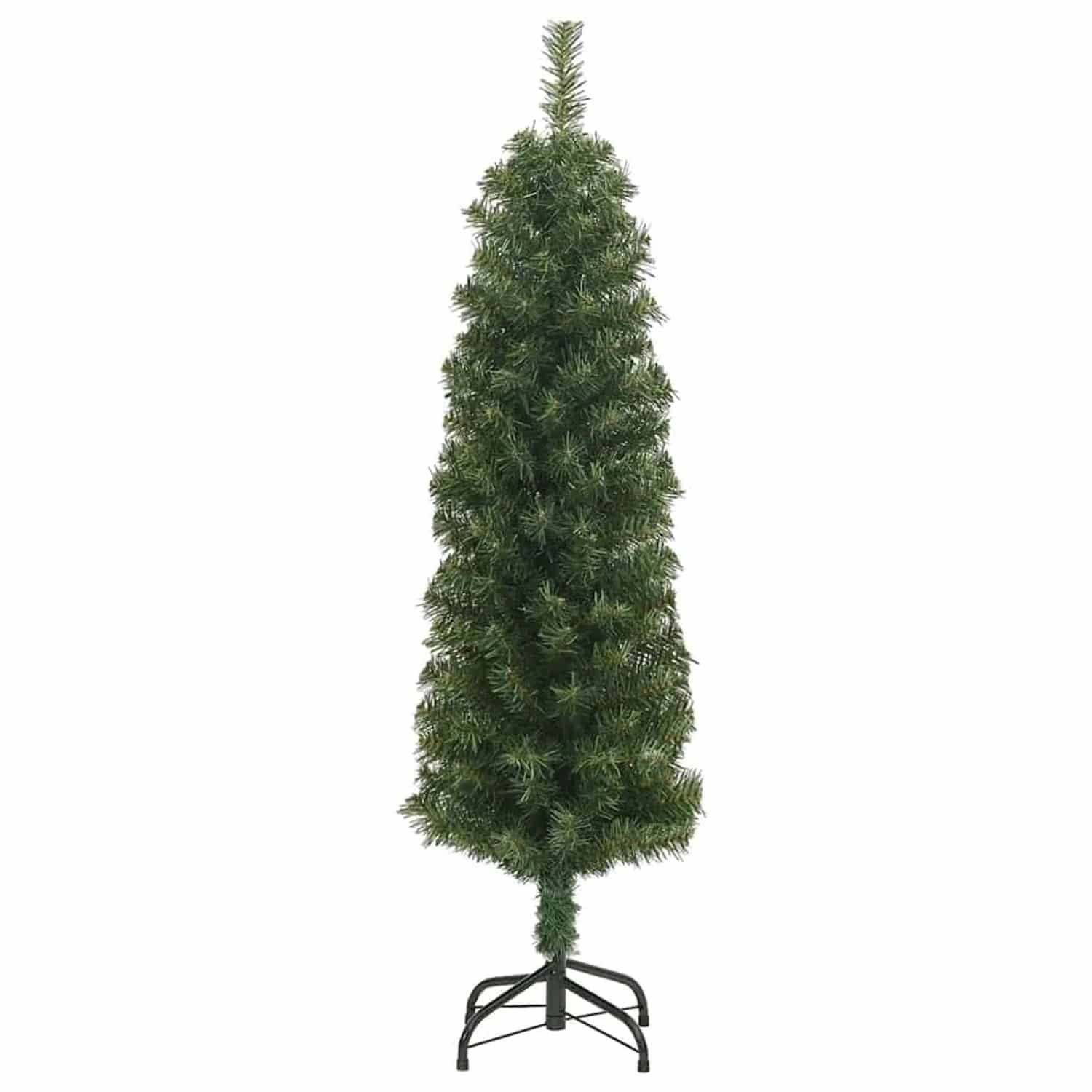 vidaXL Künstlicher Weihnachtsbaum Schlank mit Ständer Grün 120 cm PVC 328480