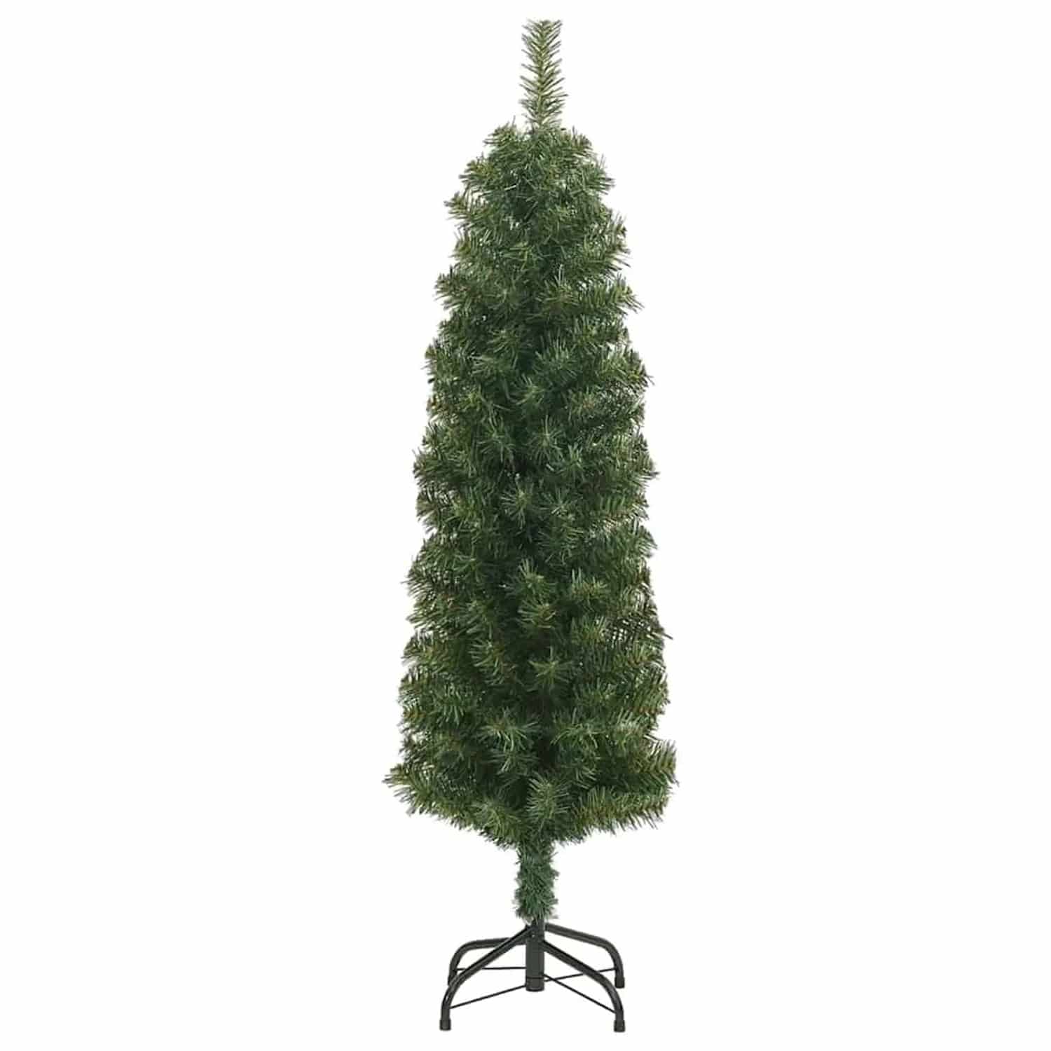 vidaXL Künstlicher Weihnachtsbaum Schlank mit Ständer Grün 150 cm PVC 320949