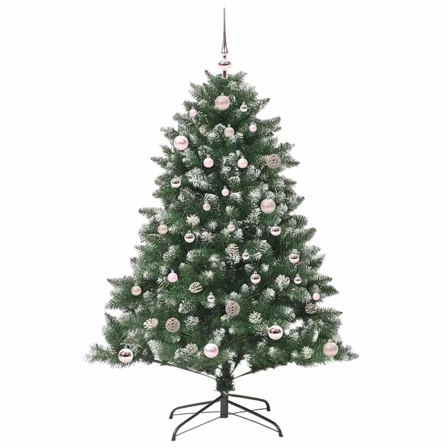 vidaXL Künstlicher Weihnachtsbaum mit 150 LEDs Grün 105 x 105 x 150 cm 3395223
