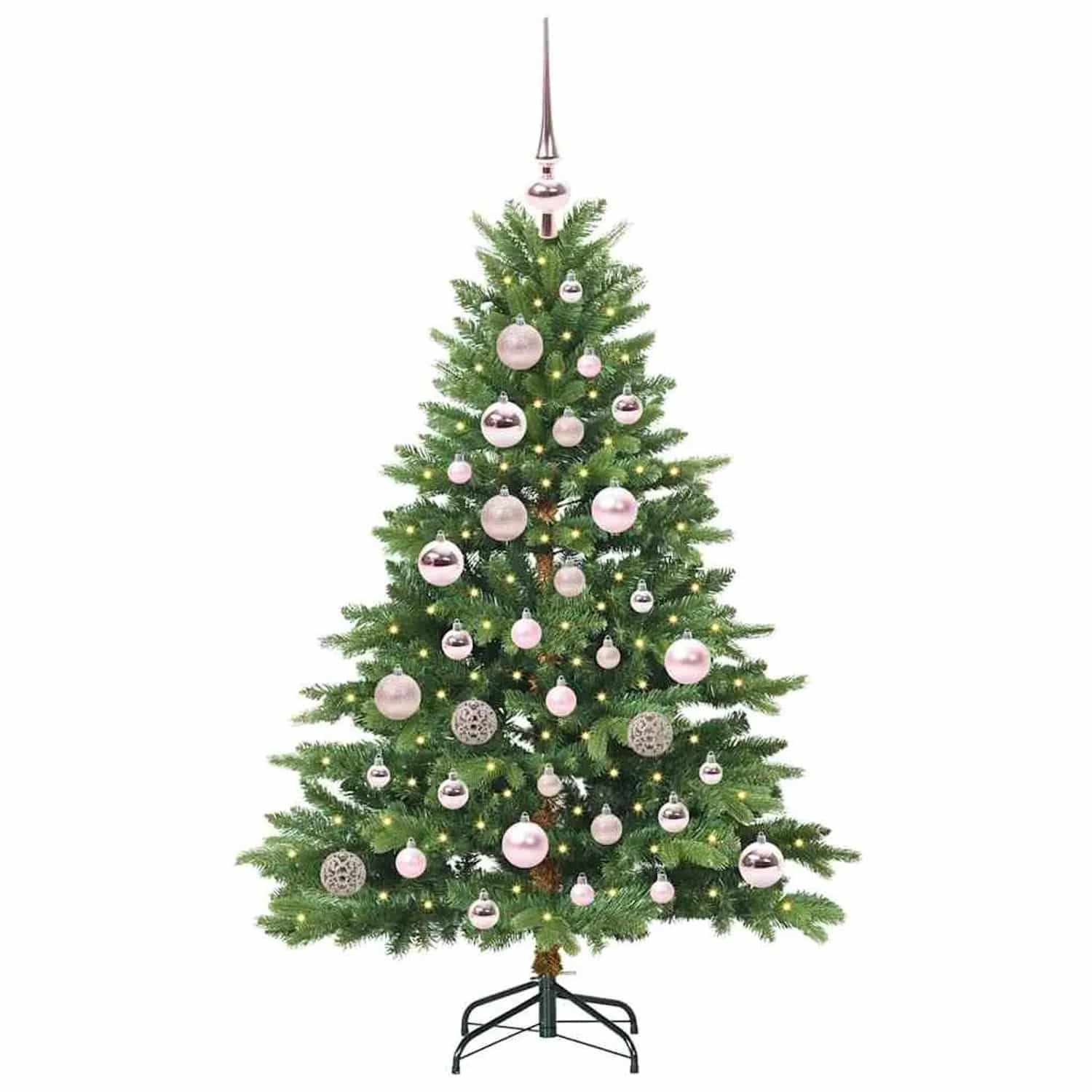 vidaXL Künstlicher Weihnachtsbaum mit 150 LEDs Grün 120 cm PE und PVC 3397525