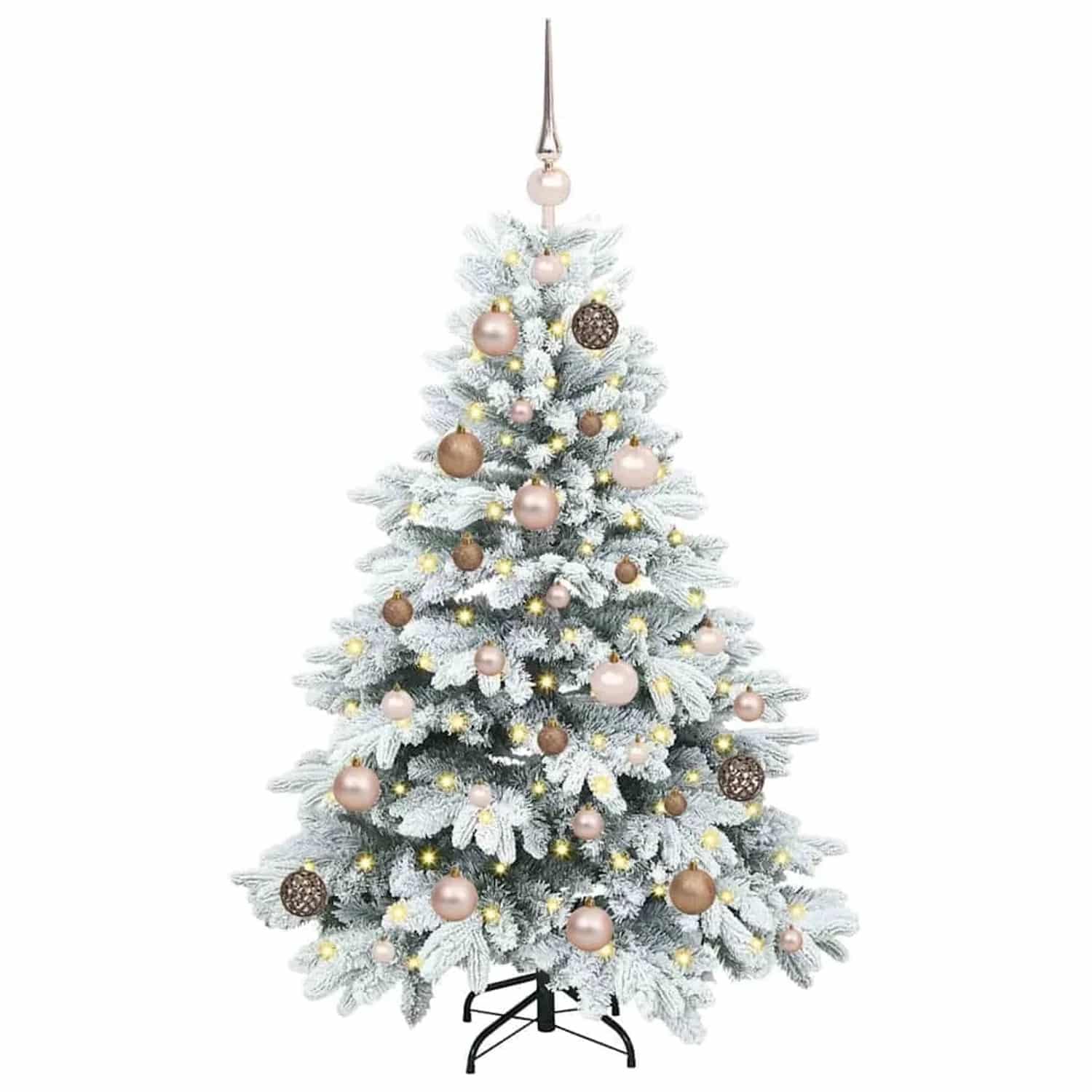 vidaXL Künstlicher Weihnachtsbaum mit 150 LEDs Grün 120 cm PE und PVC 3397586
