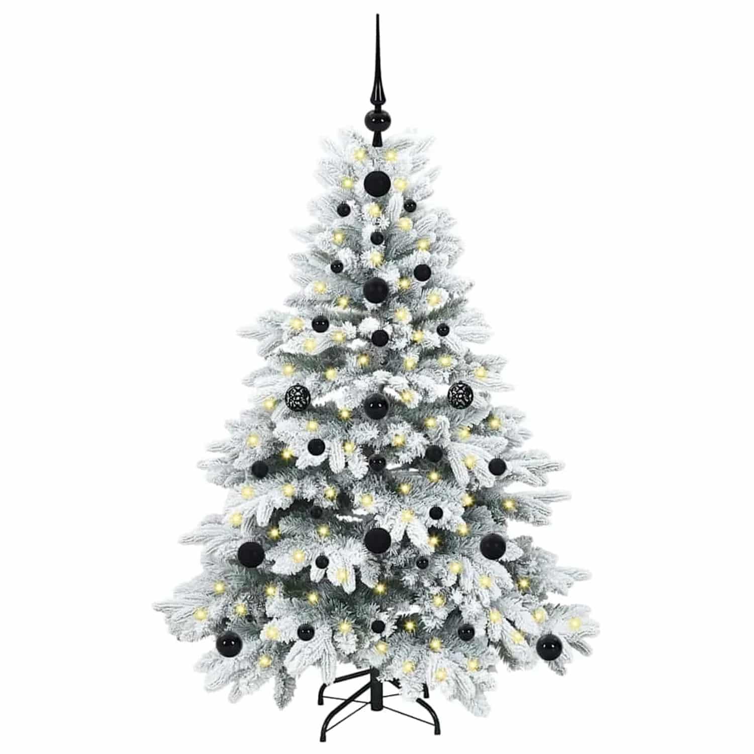 vidaXL Künstlicher Weihnachtsbaum mit 150 LEDs Grün 120 cm PE und PVC 3397589