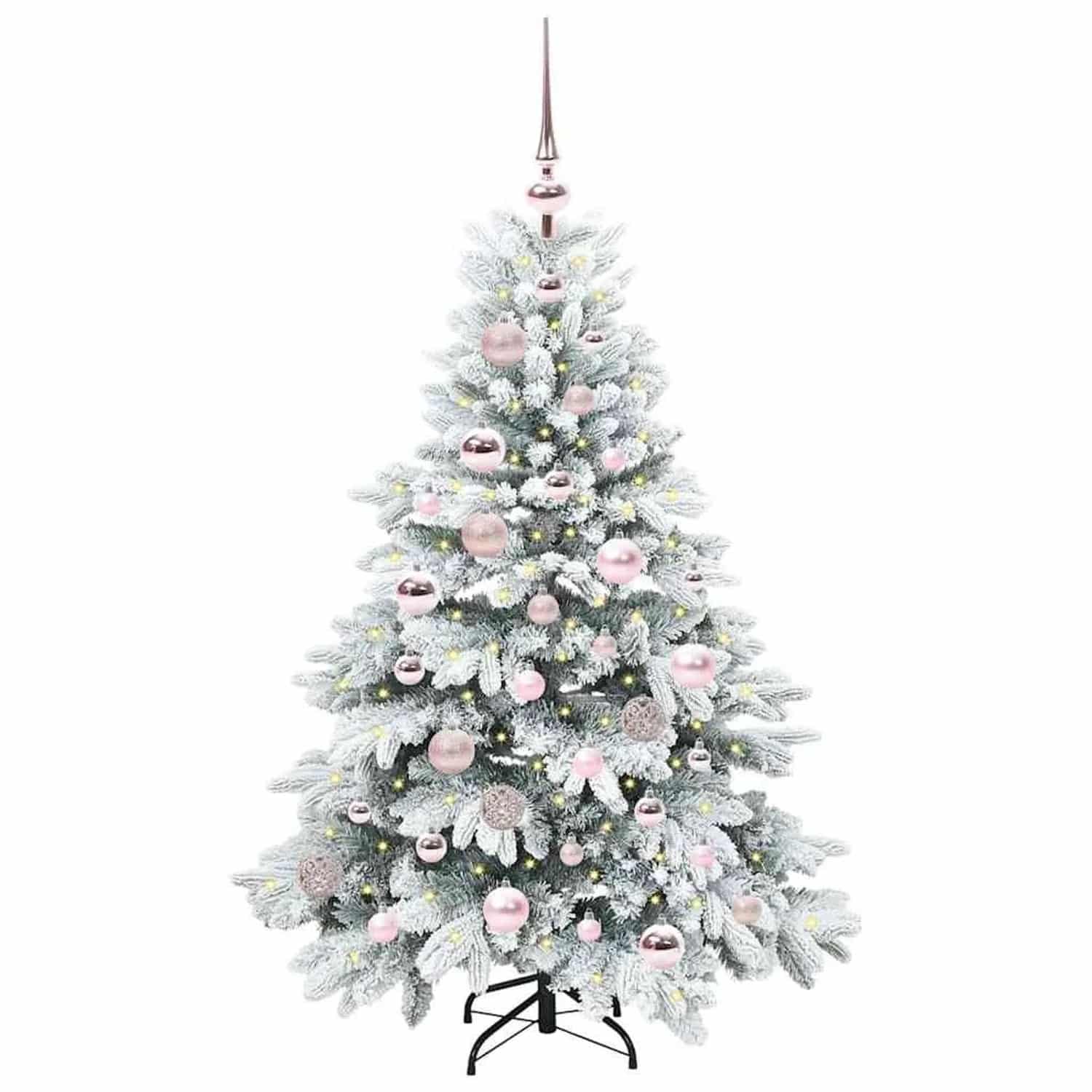 vidaXL Künstlicher Weihnachtsbaum mit 150 LEDs Grün 120 cm PE und PVC 3397590