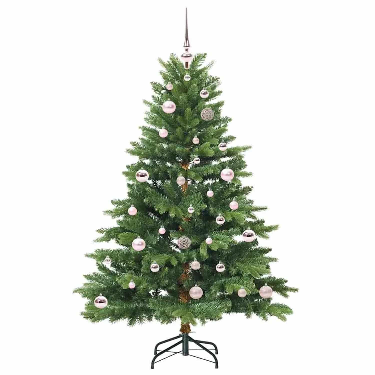 vidaXL Künstlicher Weihnachtsbaum mit 150 LEDs Grün 150 cm PE und PVC 3397538