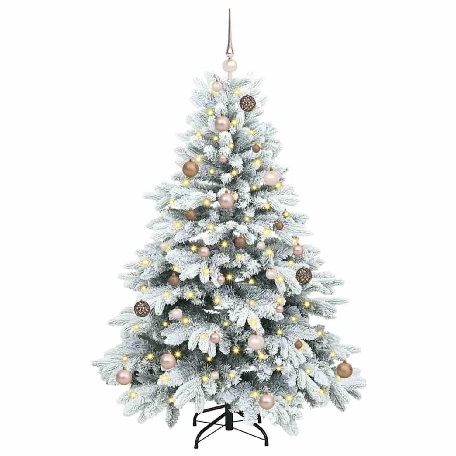 vidaXL Künstlicher Weihnachtsbaum mit 150 LEDs Grün 150 cm PE und PVC 3397599
