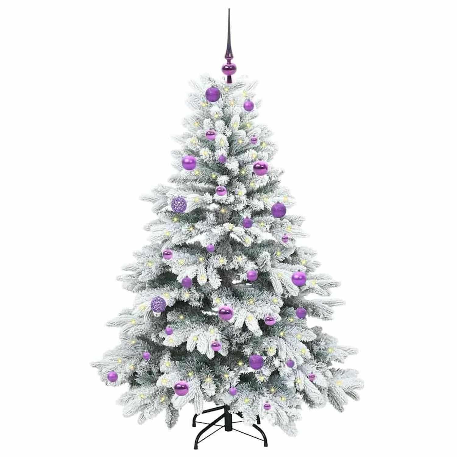 vidaXL Künstlicher Weihnachtsbaum mit 150 LEDs Grün 150 cm PE und PVC 3397607