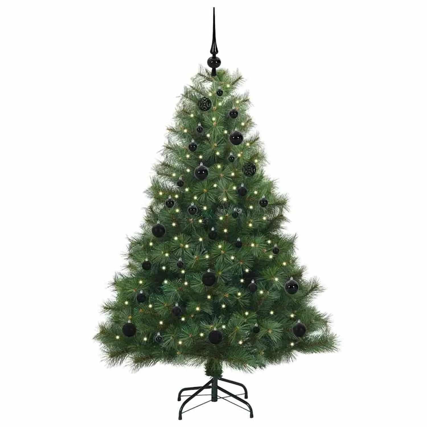 vidaXL Künstlicher Weihnachtsbaum mit 150 LEDs Grün 150 cm PE und PVC 3397771