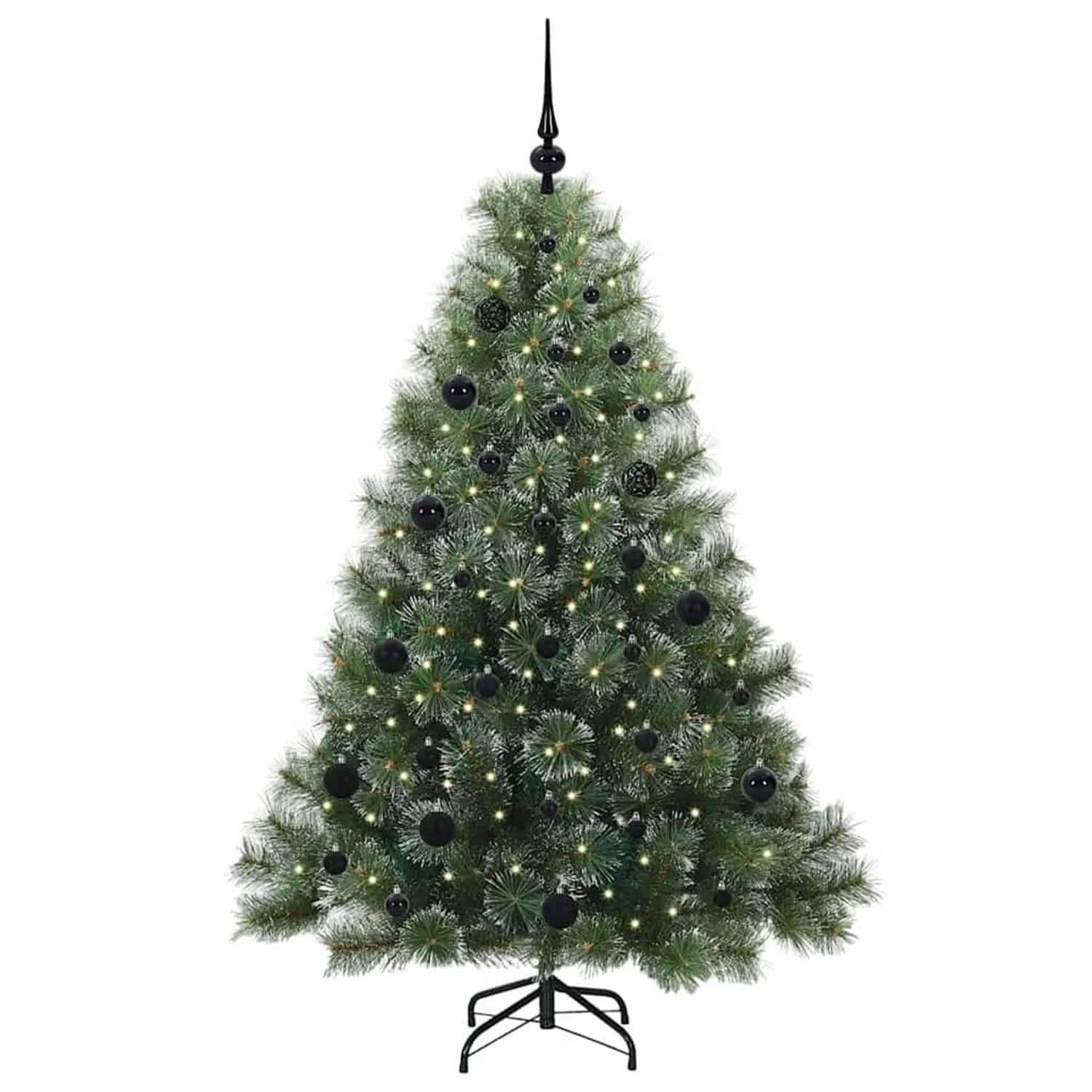 vidaXL Künstlicher Weihnachtsbaum mit 150 LEDs Grün 150 cm PE und PVC 3397836