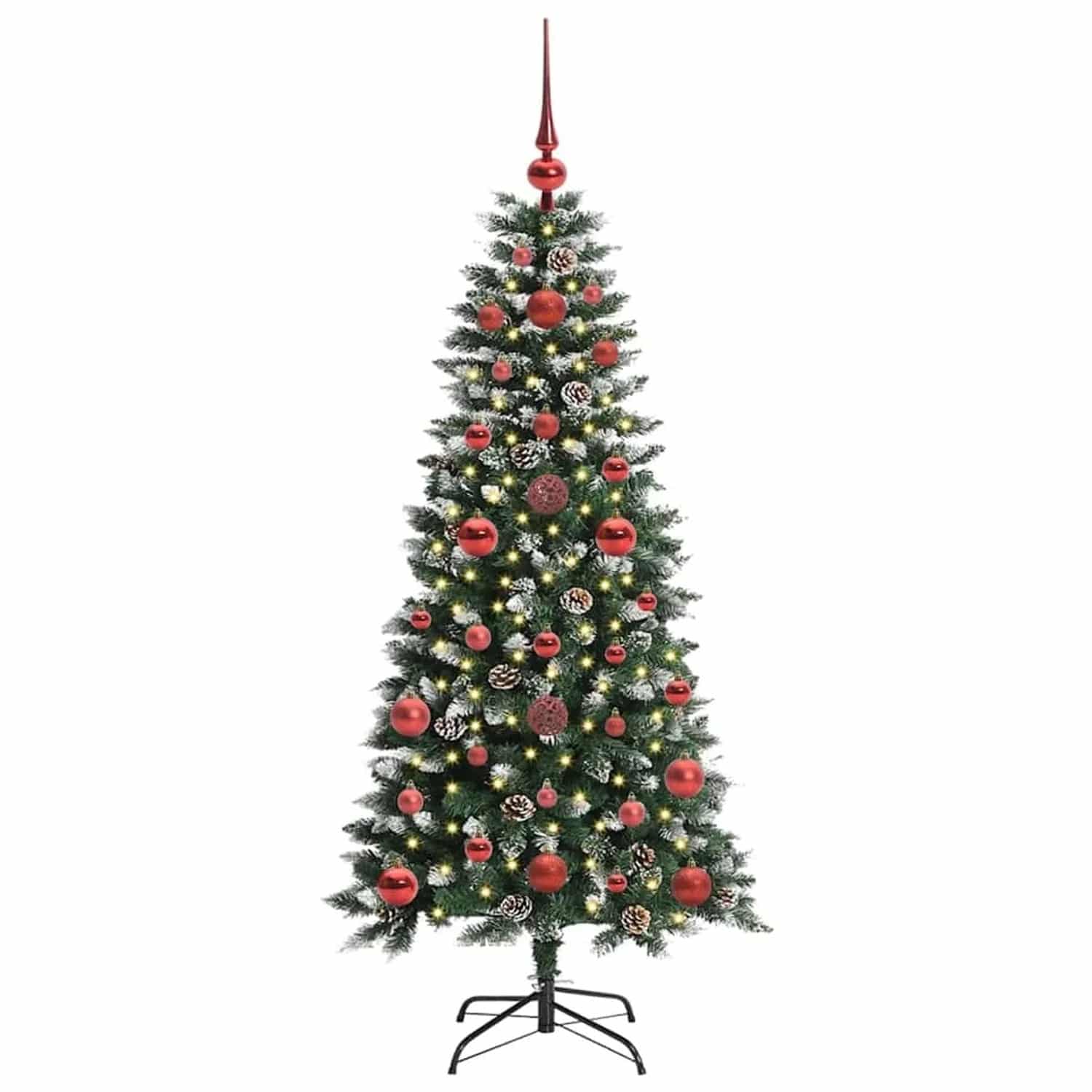 vidaXL Künstlicher Weihnachtsbaum mit 150 LEDs Grün 50 x 50 x 120 cm 3395796