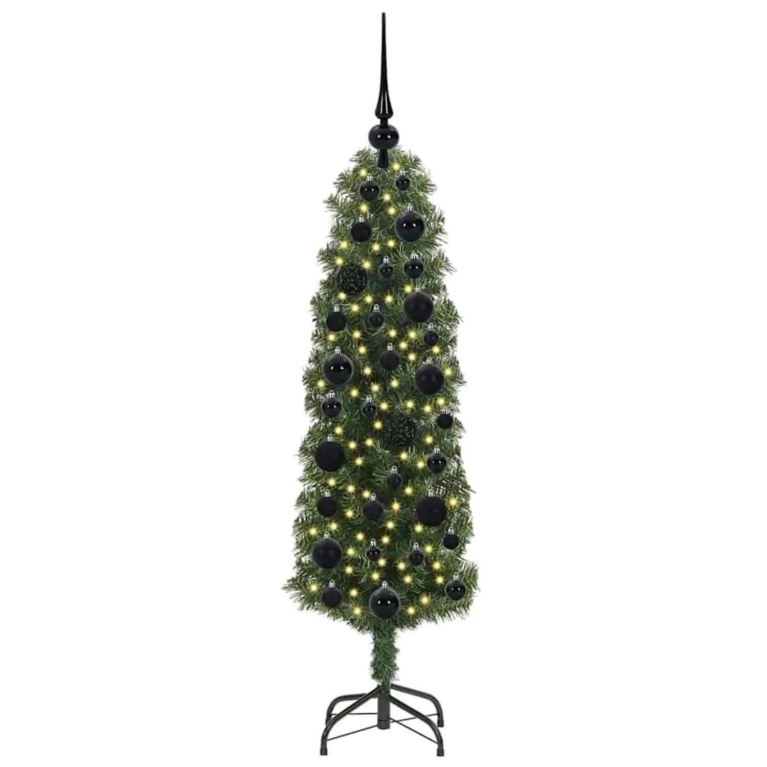 vidaXL Künstlicher Weihnachtsbaum mit 150 LEDs mit Ständer Grün 120 cm 3394922