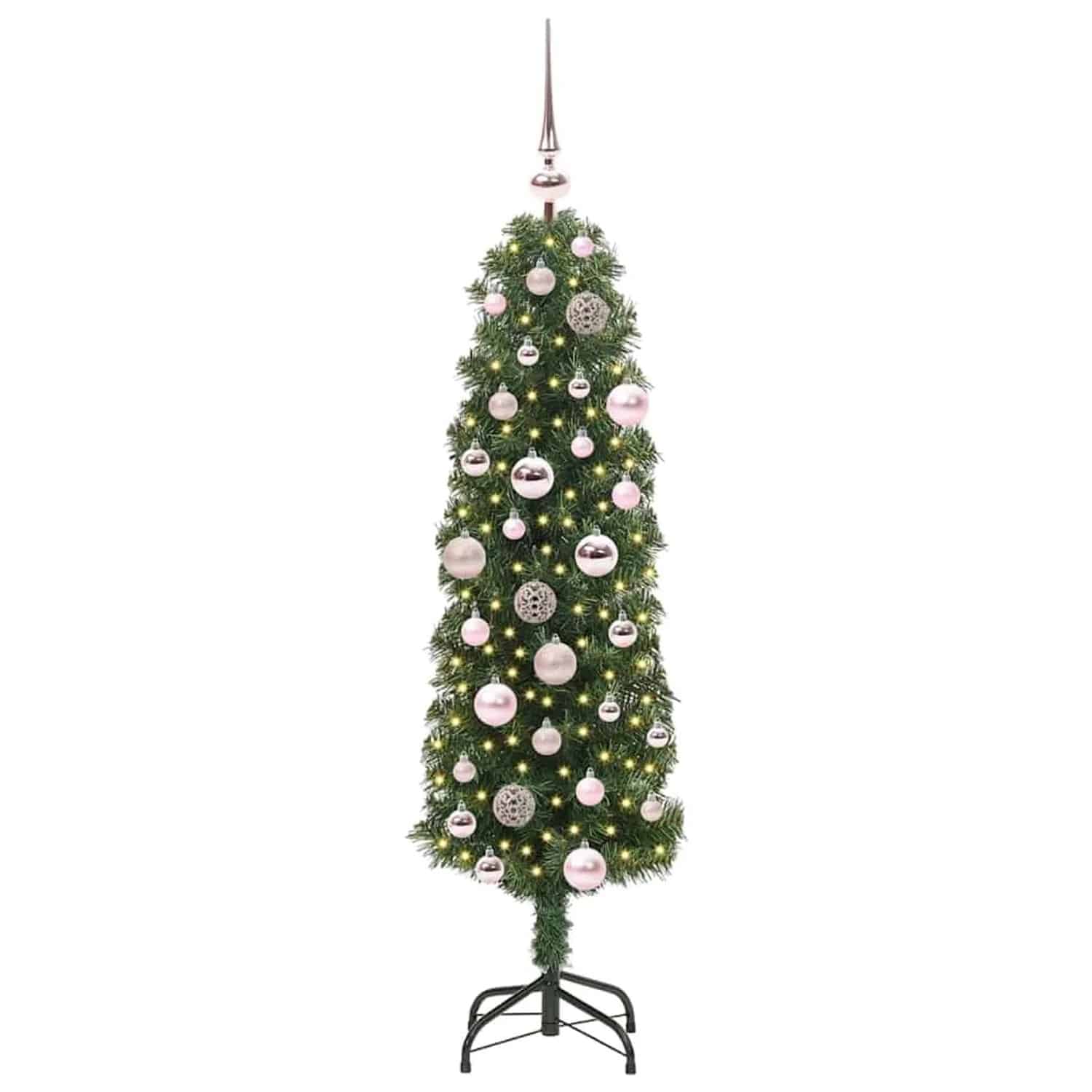 vidaXL Künstlicher Weihnachtsbaum mit 150 LEDs mit Ständer Grün 120 cm 3394923