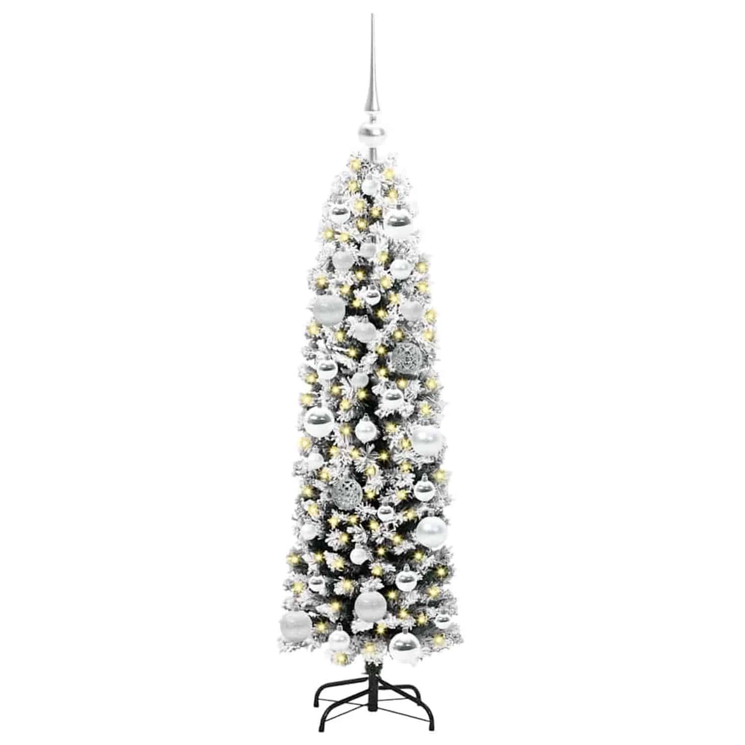vidaXL Künstlicher Weihnachtsbaum mit 150 LEDs mit Ständer Grün 120 cm 3395001