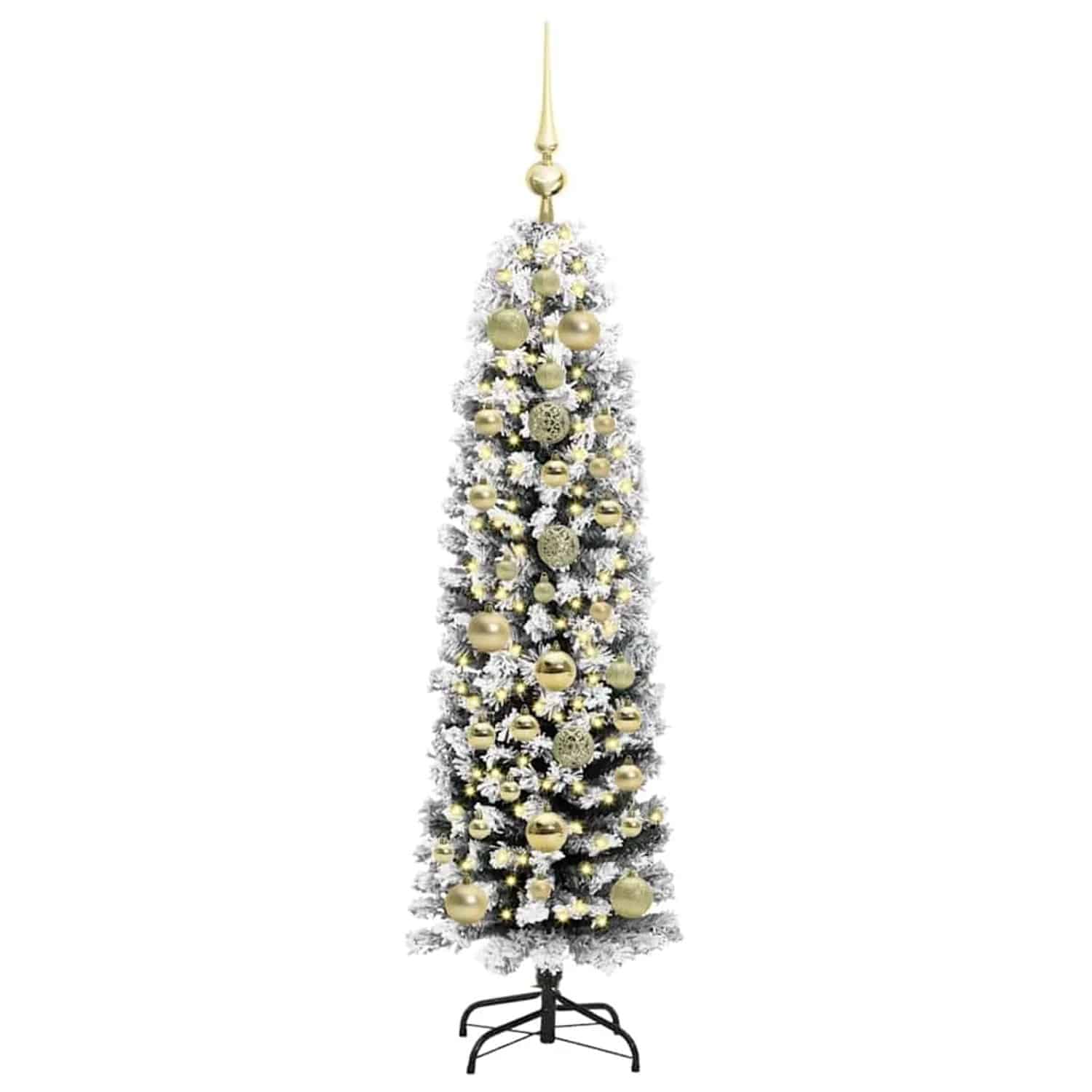 vidaXL Künstlicher Weihnachtsbaum mit 150 LEDs mit Ständer Grün 150 cm 3395009