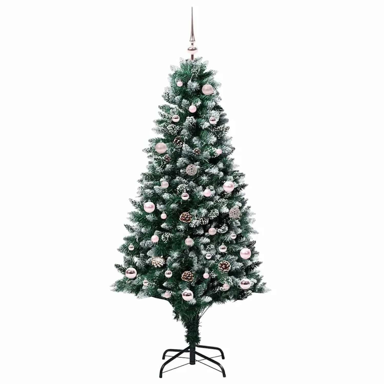 vidaXL Künstlicher Weihnachtsbaum mit 150 LEDs mit Ständer Grün 150 cm 3396253