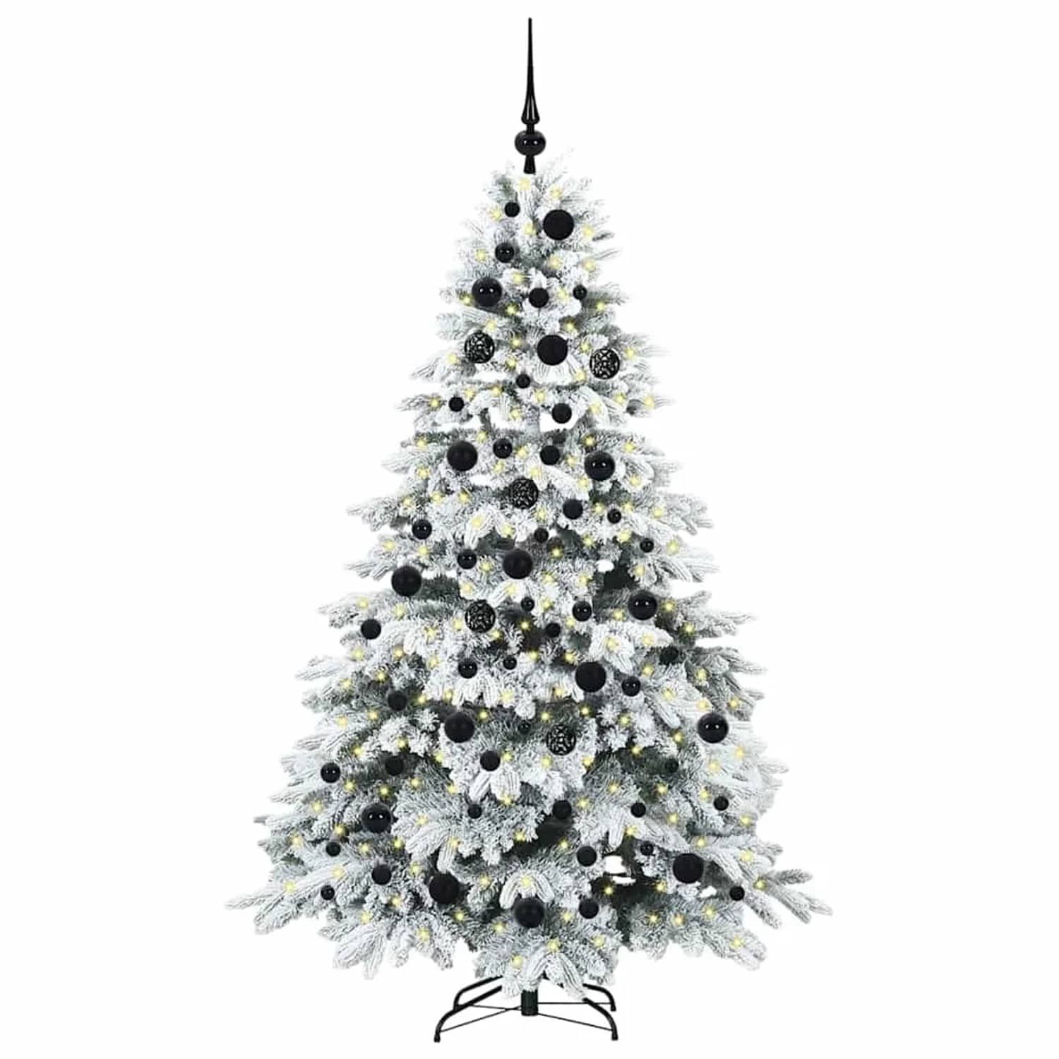 vidaXL Künstlicher Weihnachtsbaum mit 300 LEDs Grün 180 cm PE und PVC 3397615