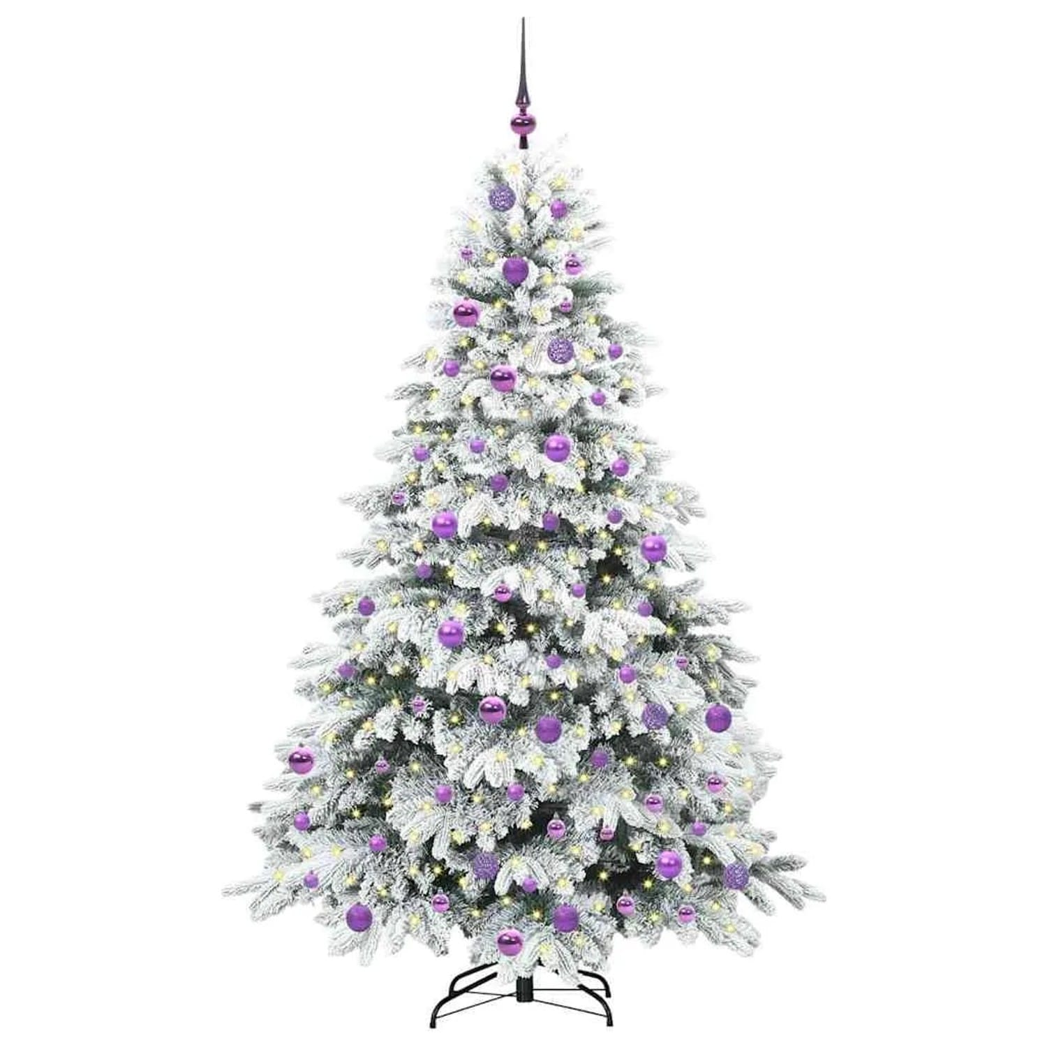 vidaXL Künstlicher Weihnachtsbaum mit 300 LEDs Grün 180 cm PE und PVC 3397620