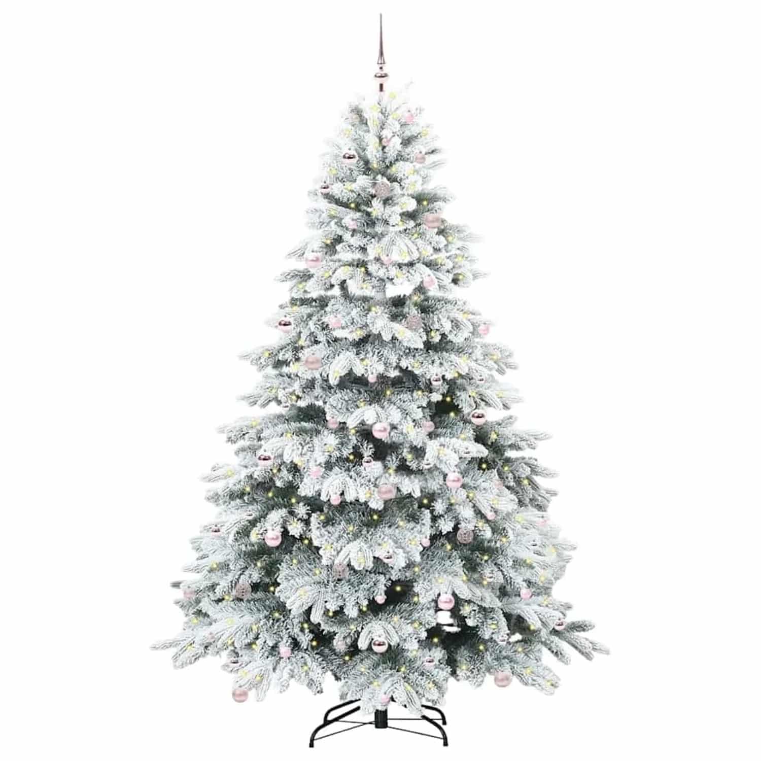 vidaXL Künstlicher Weihnachtsbaum mit 300 LEDs Grün 240 cm PE und PVC 3397642