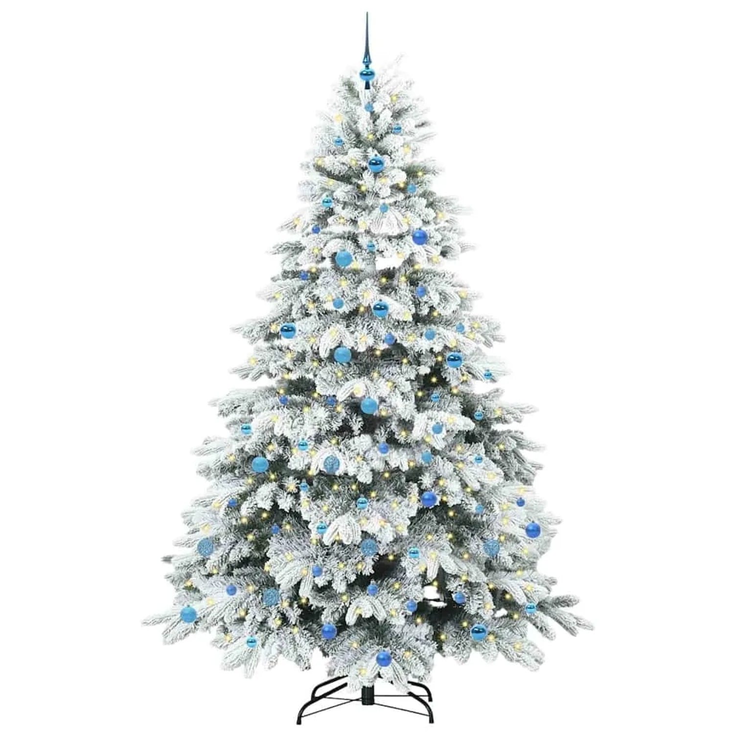 vidaXL Künstlicher Weihnachtsbaum mit 300 LEDs Grün 240 cm PE und PVC 3397647