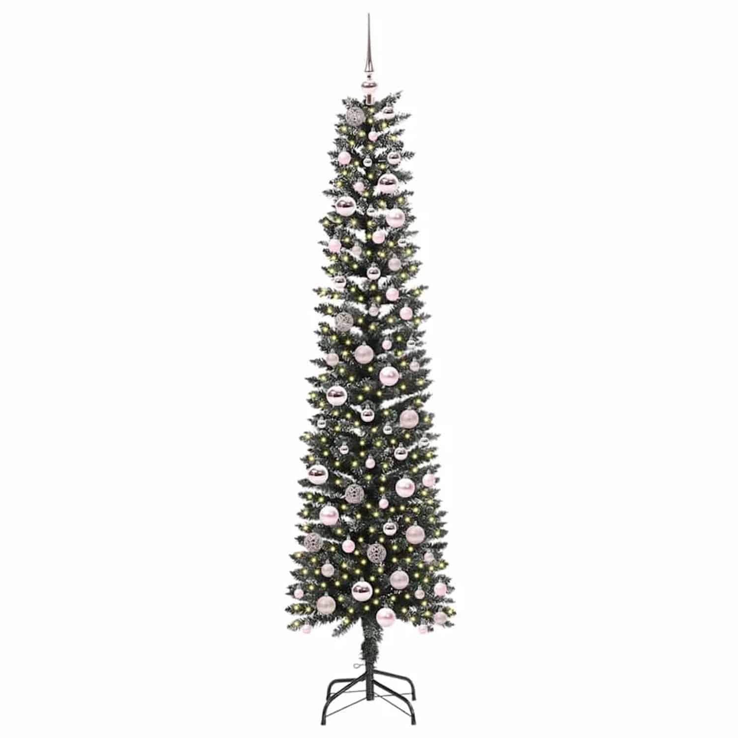 vidaXL Künstlicher Weihnachtsbaum mit 300 LEDs Grün 58 x 58 x 210 cm 3395954