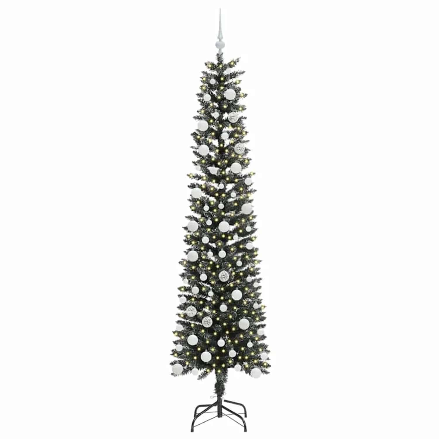 vidaXL Künstlicher Weihnachtsbaum mit 300 LEDs Grün 58 x 58 x 210 cm 3395955