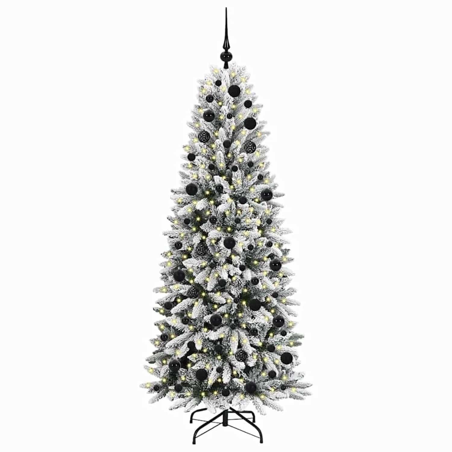 vidaXL Künstlicher Weihnachtsbaum mit 300 LEDs Weiß 73 x 73 x 180 cm 3396046