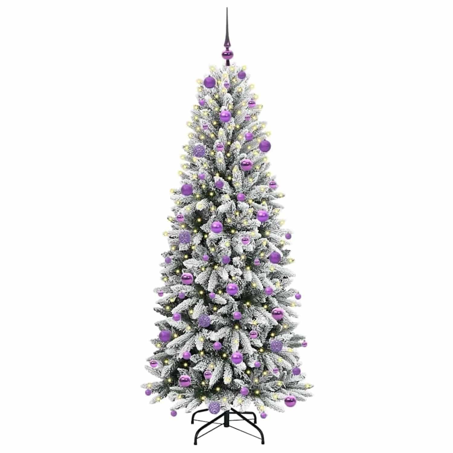 vidaXL Künstlicher Weihnachtsbaum mit 300 LEDs Weiß 73 x 73 x 180 cm 3396051