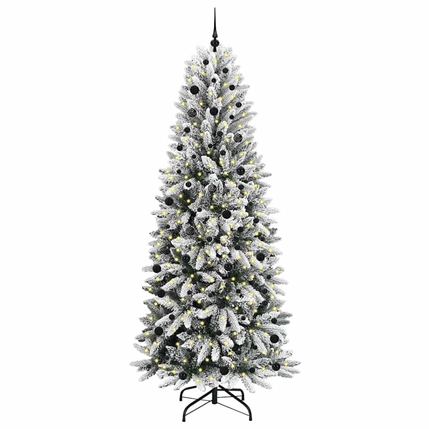 vidaXL Künstlicher Weihnachtsbaum mit 300 LEDs Weiß 93 x 93 x 240 cm 3396070