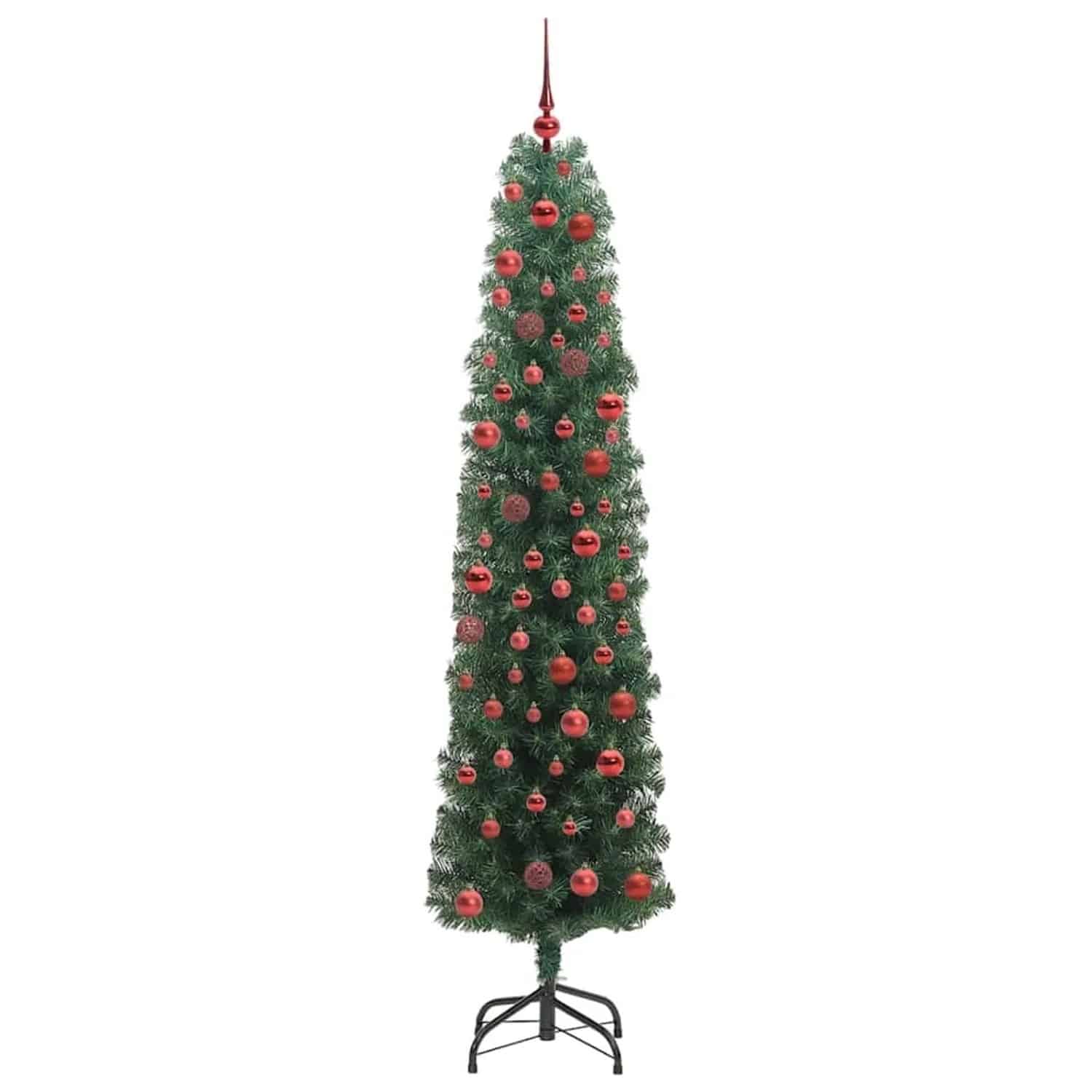 vidaXL Künstlicher Weihnachtsbaum mit 300 LEDs mit Ständer Grün 180 cm 3394943
