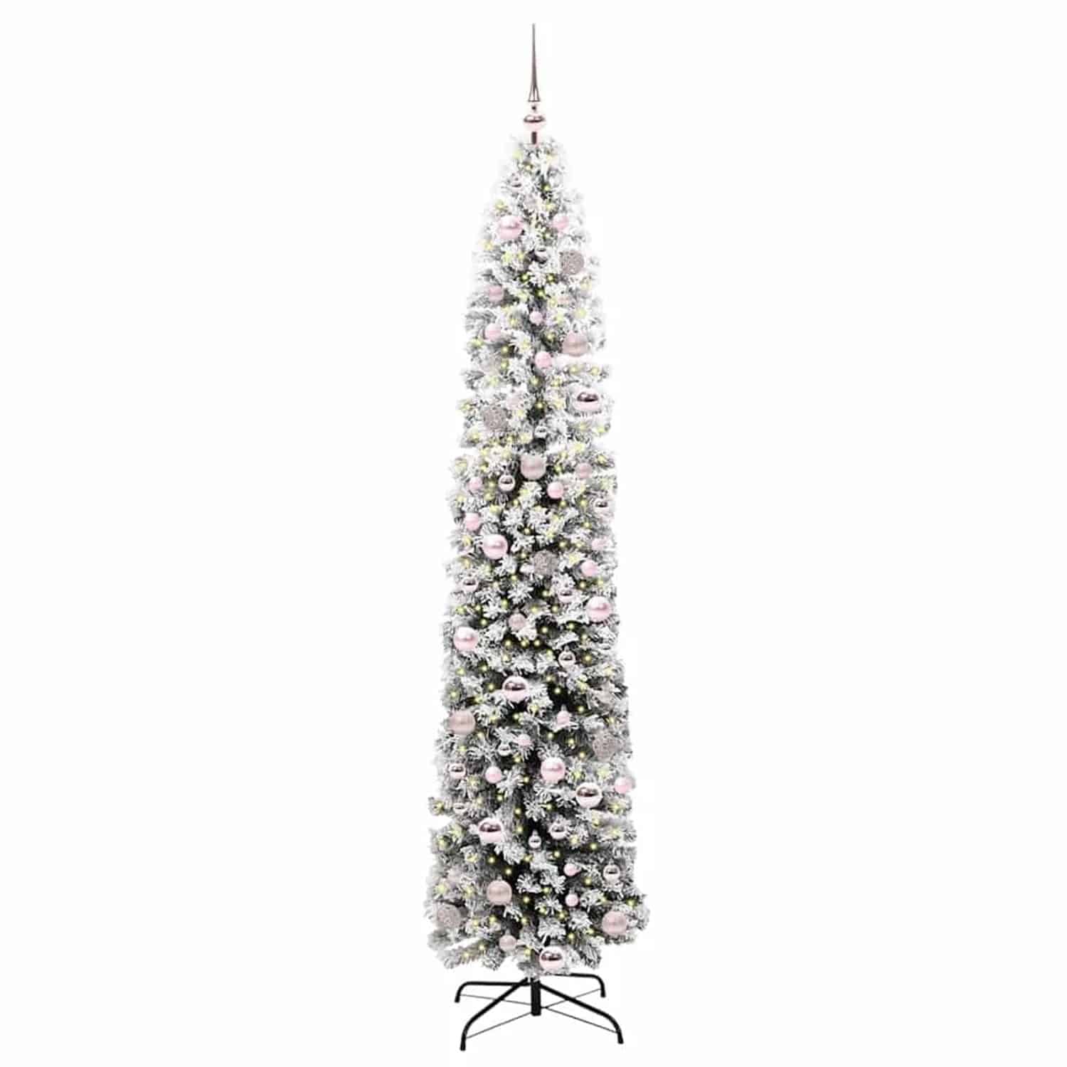 vidaXL Künstlicher Weihnachtsbaum mit 300 LEDs mit Ständer Grün 210 cm 3395033