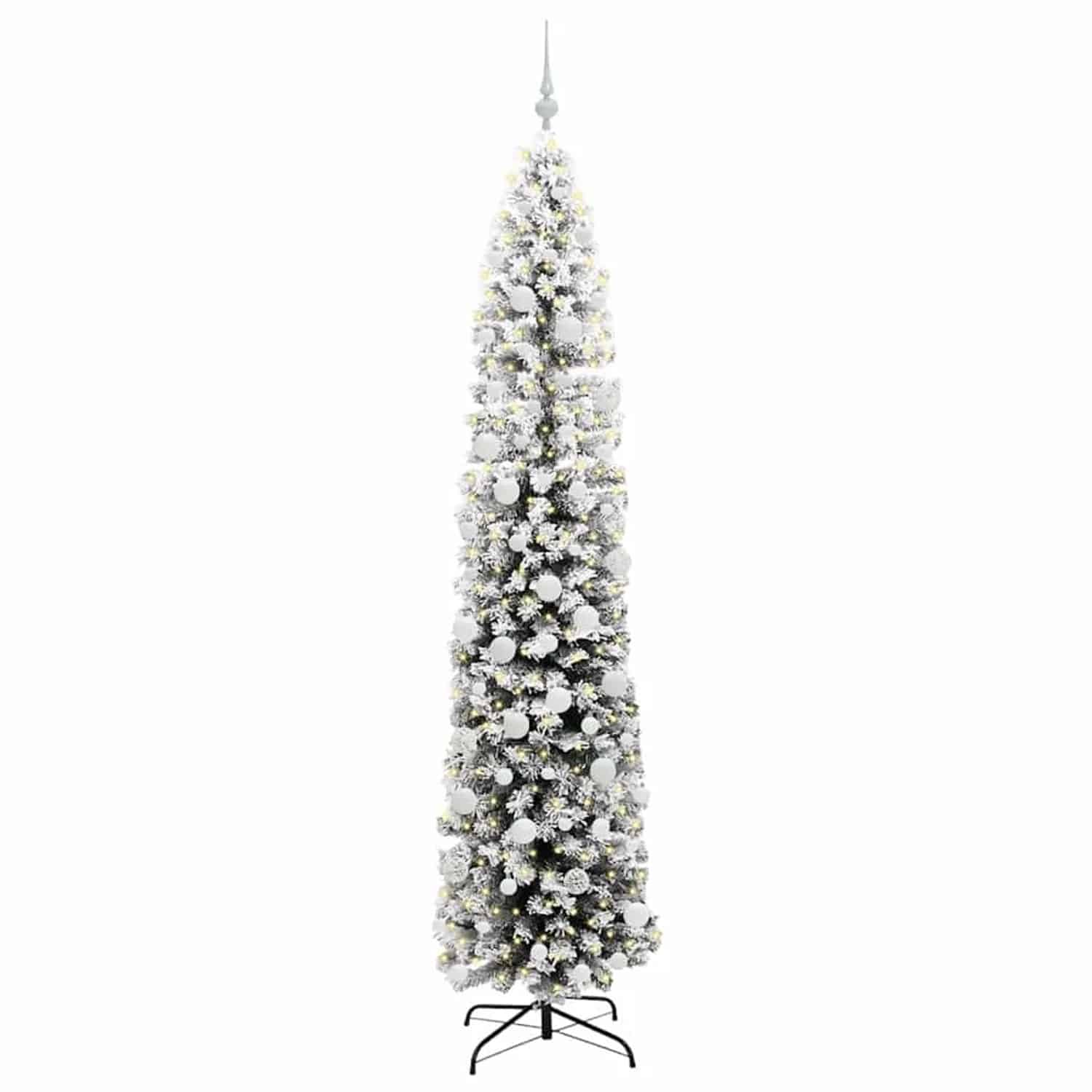 vidaXL Künstlicher Weihnachtsbaum mit 300 LEDs mit Ständer Grün 210 cm 3395034