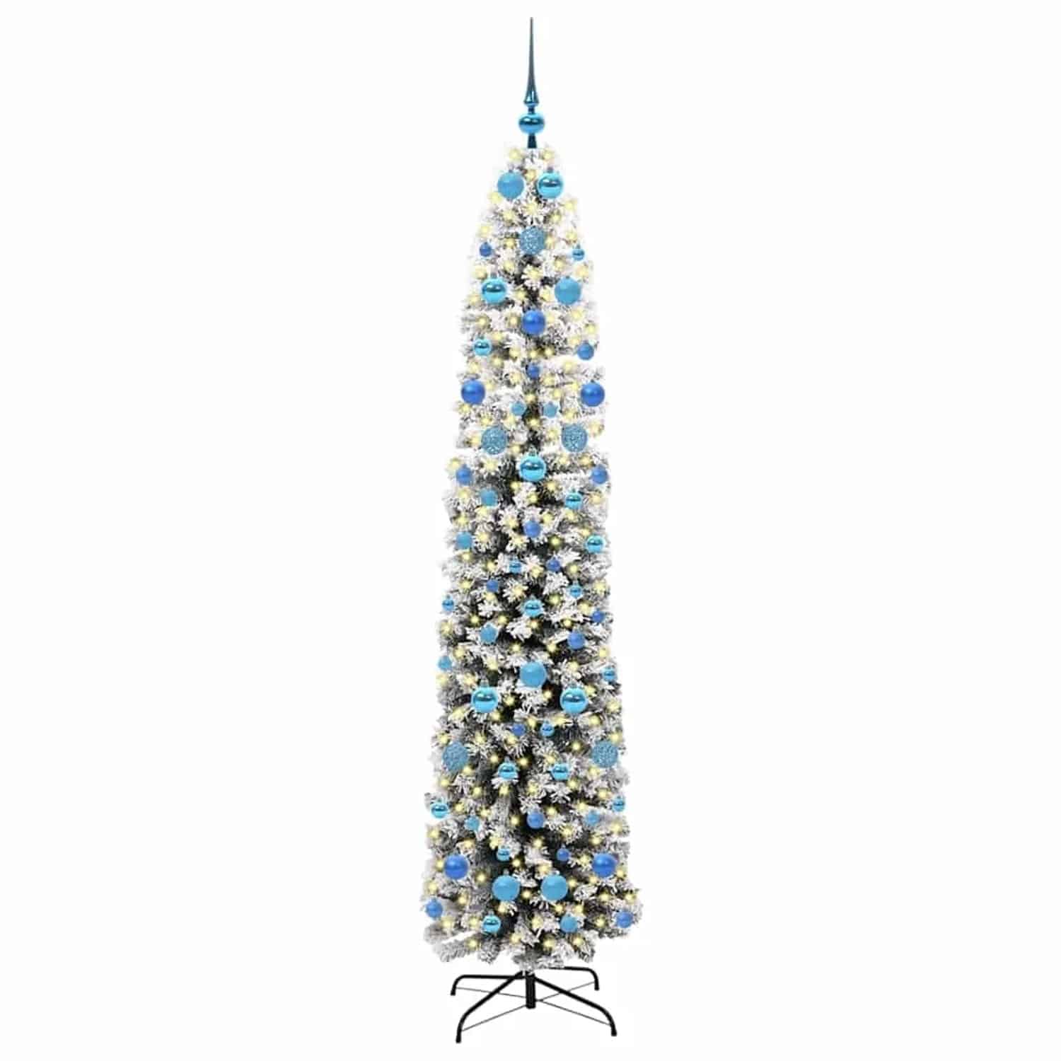 vidaXL Künstlicher Weihnachtsbaum mit 300 LEDs mit Ständer Grün 210 cm 3395038