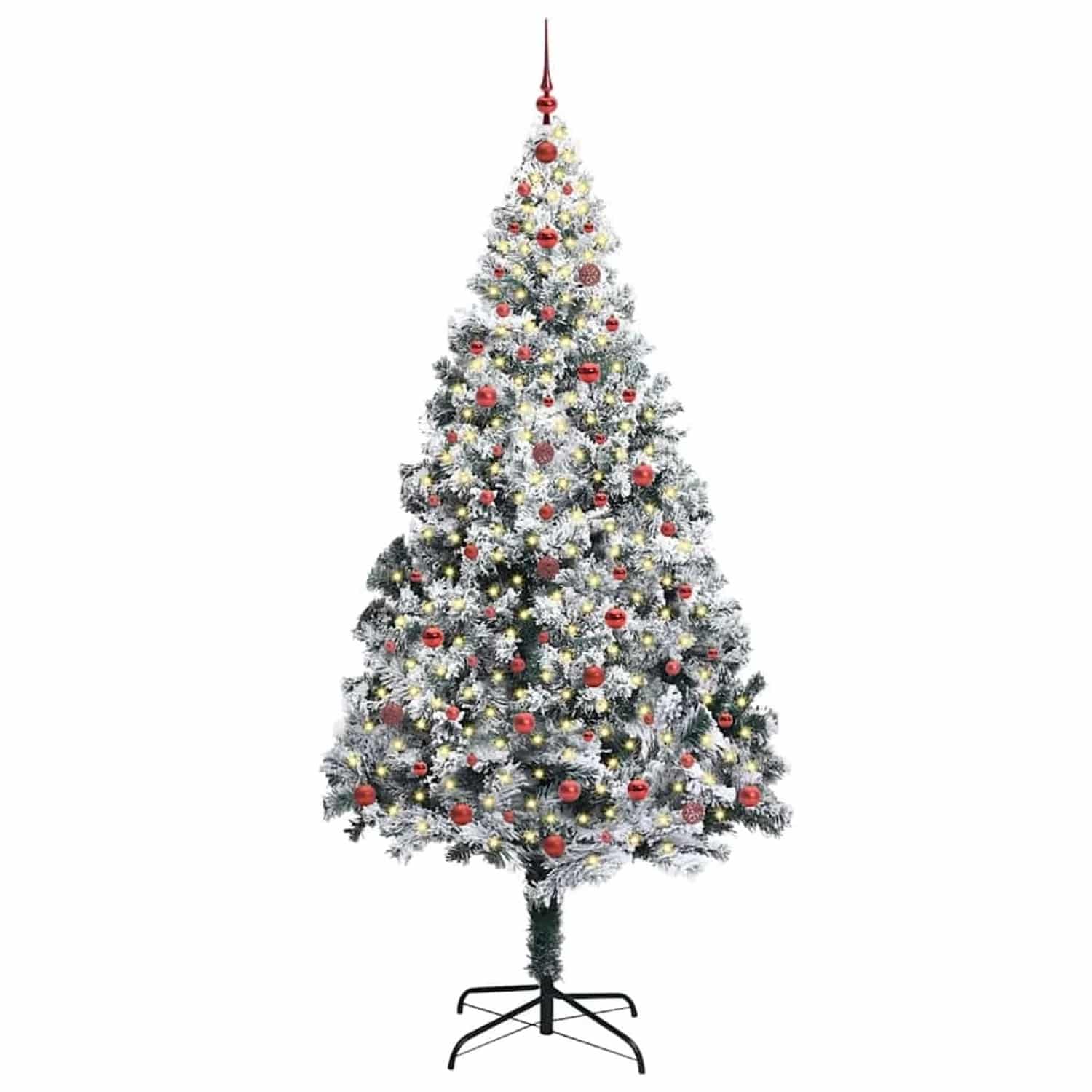 vidaXL Künstlicher Weihnachtsbaum mit 300 LEDs mit Ständer Grün 240 cm 3396980