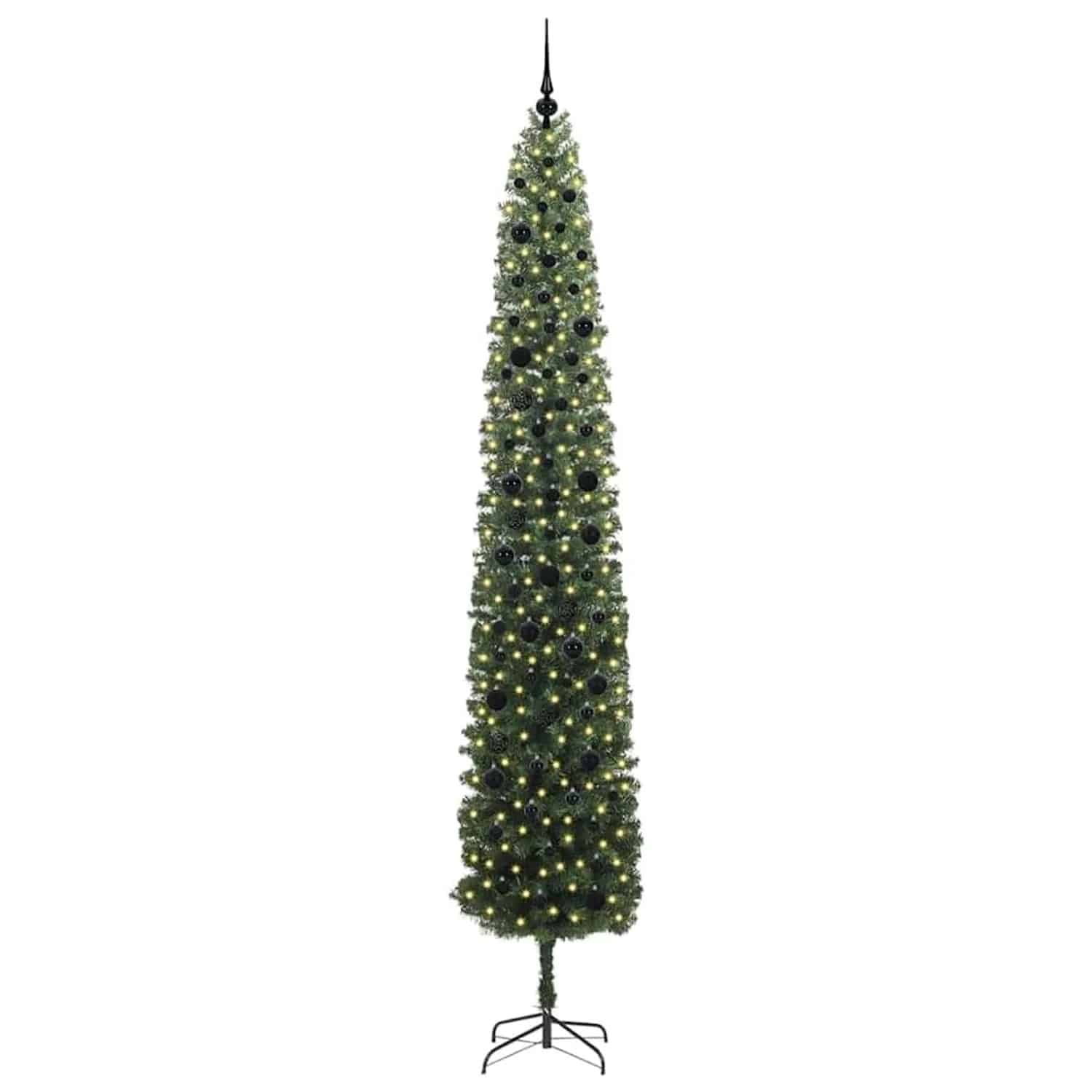 vidaXL Künstlicher Weihnachtsbaum mit 300 LEDs mit Ständer Grün 270 cm 3394979