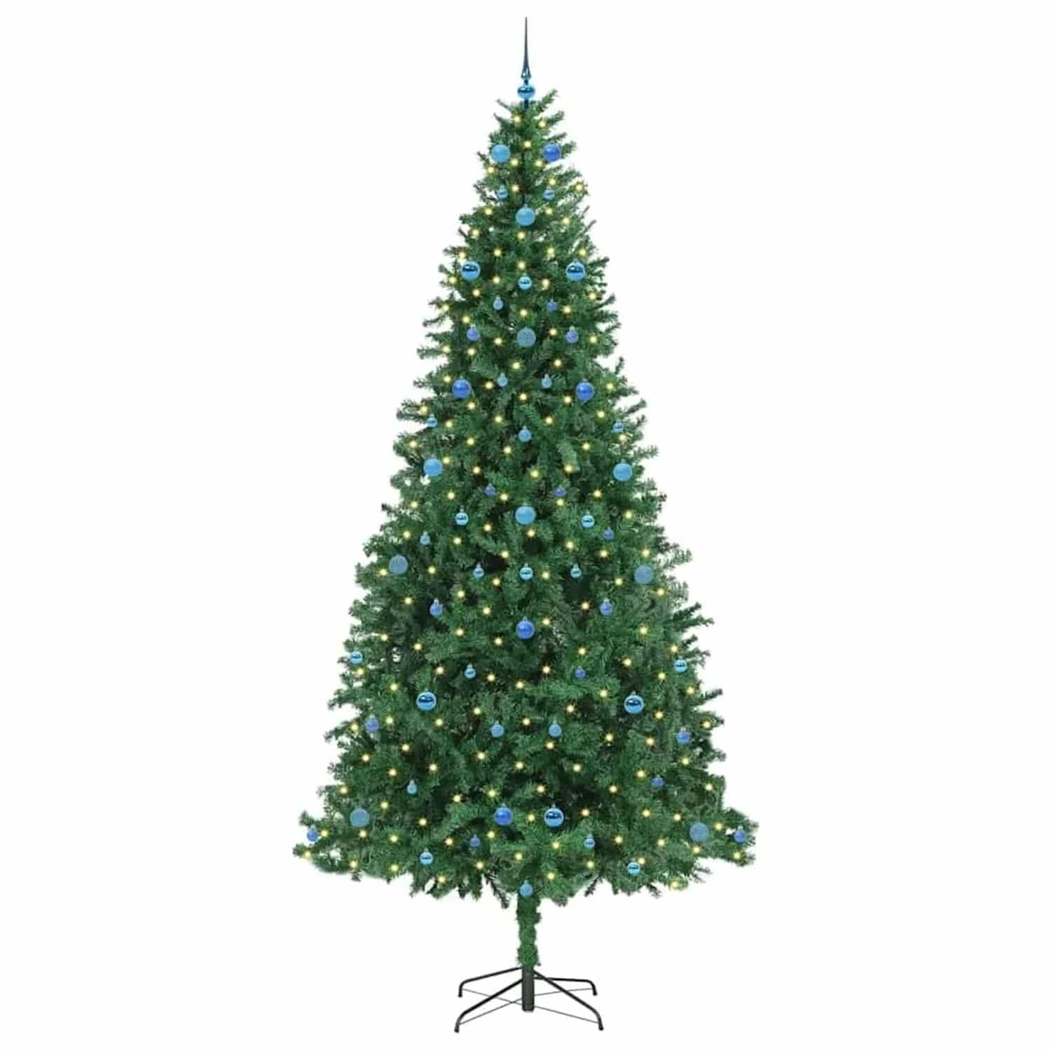 vidaXL Künstlicher Weihnachtsbaum mit 300 LEDs mit Ständer Grün 300 cm 3394801