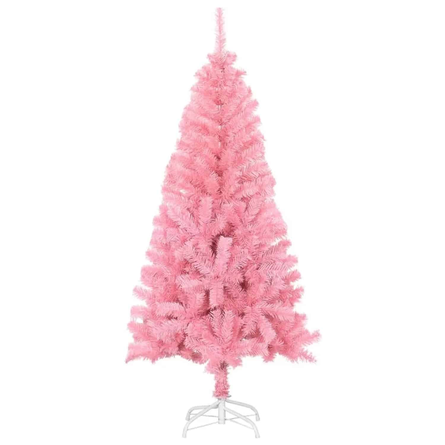 vidaXL Künstlicher Weihnachtsbaum mit Ständer Rosa 120 cm PVC 329177