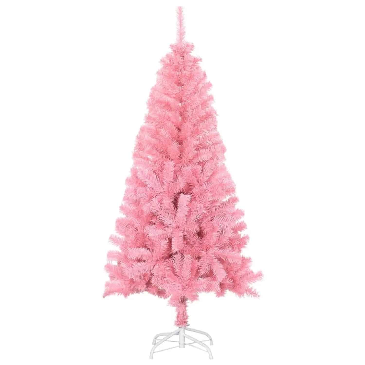 vidaXL Künstlicher Weihnachtsbaum mit Ständer Rosa 150 cm PVC